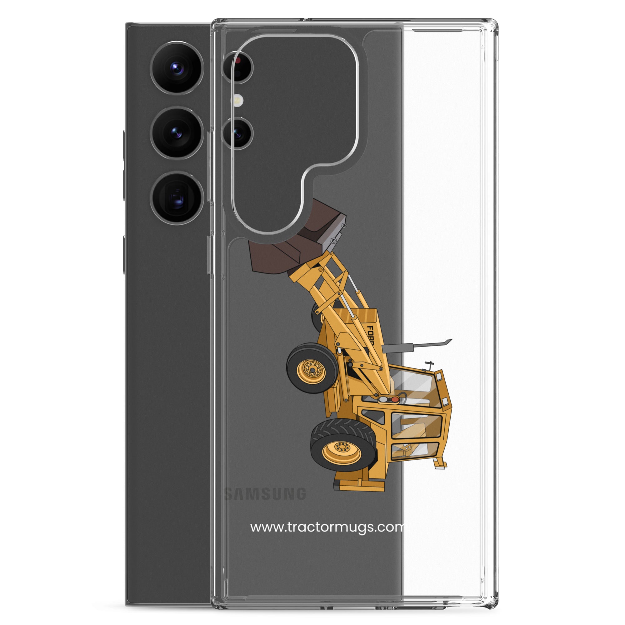 Ford Clear Case for Samsung® Ford 550 Backhoe | Clear Case for Samsung® Quality Farmers Merch