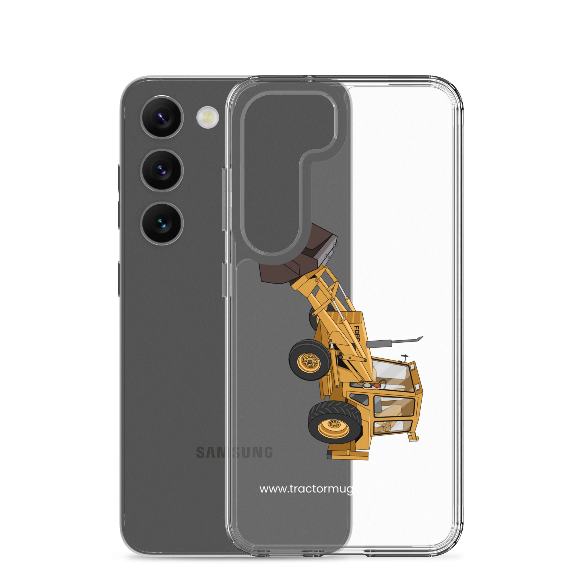 Ford Clear Case for Samsung® Ford 550 Backhoe | Clear Case for Samsung® Quality Farmers Merch