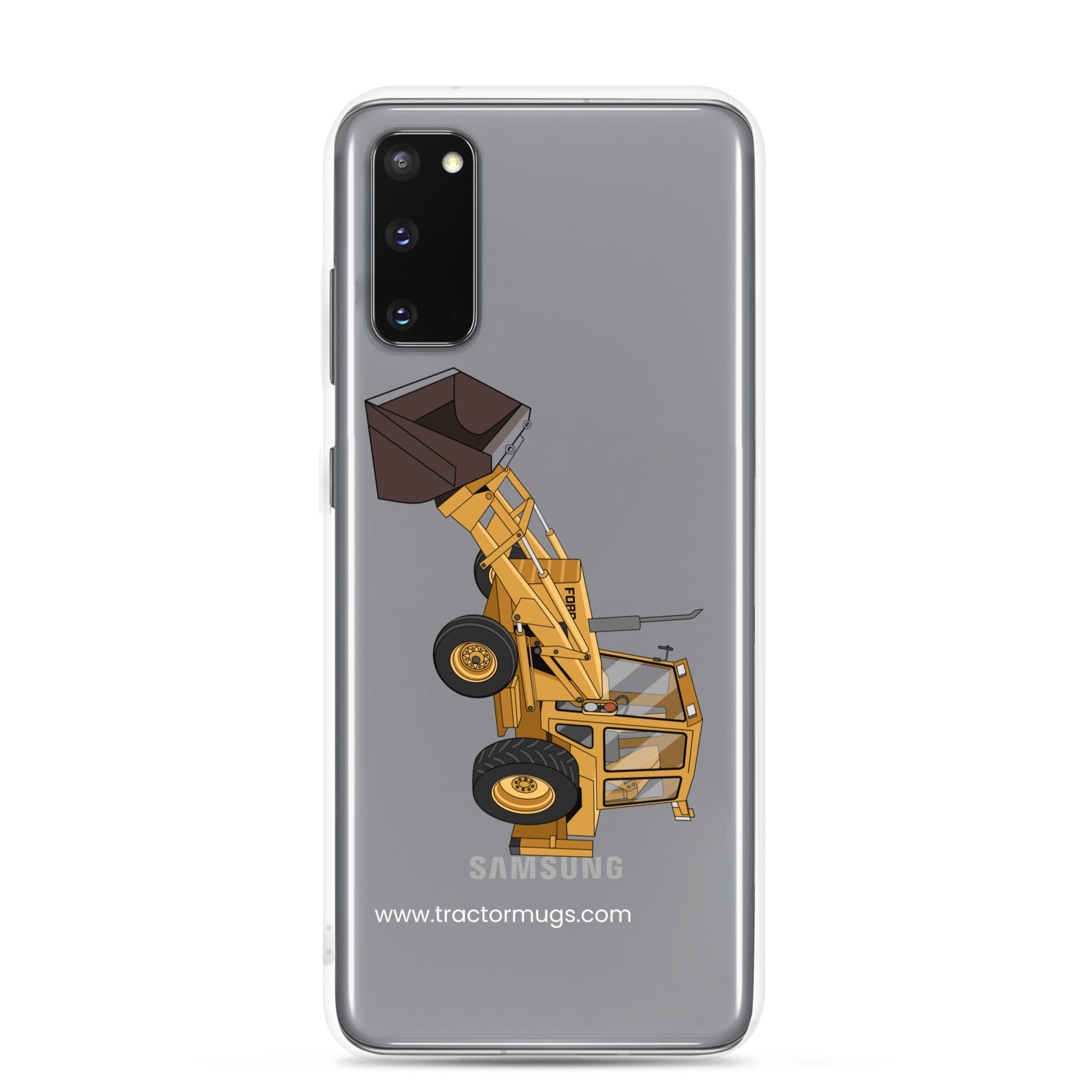 Ford Clear Case for Samsung® Samsung Galaxy S20 Ford 550 Backhoe | Clear Case for Samsung® Quality Farmers Merch