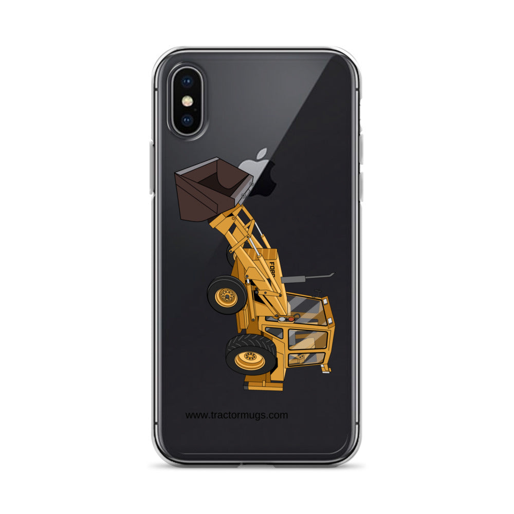 Ford iPhone X/XS Ford 550 Backhoe | Clear Case for iPhone® Quality Farmers Merch