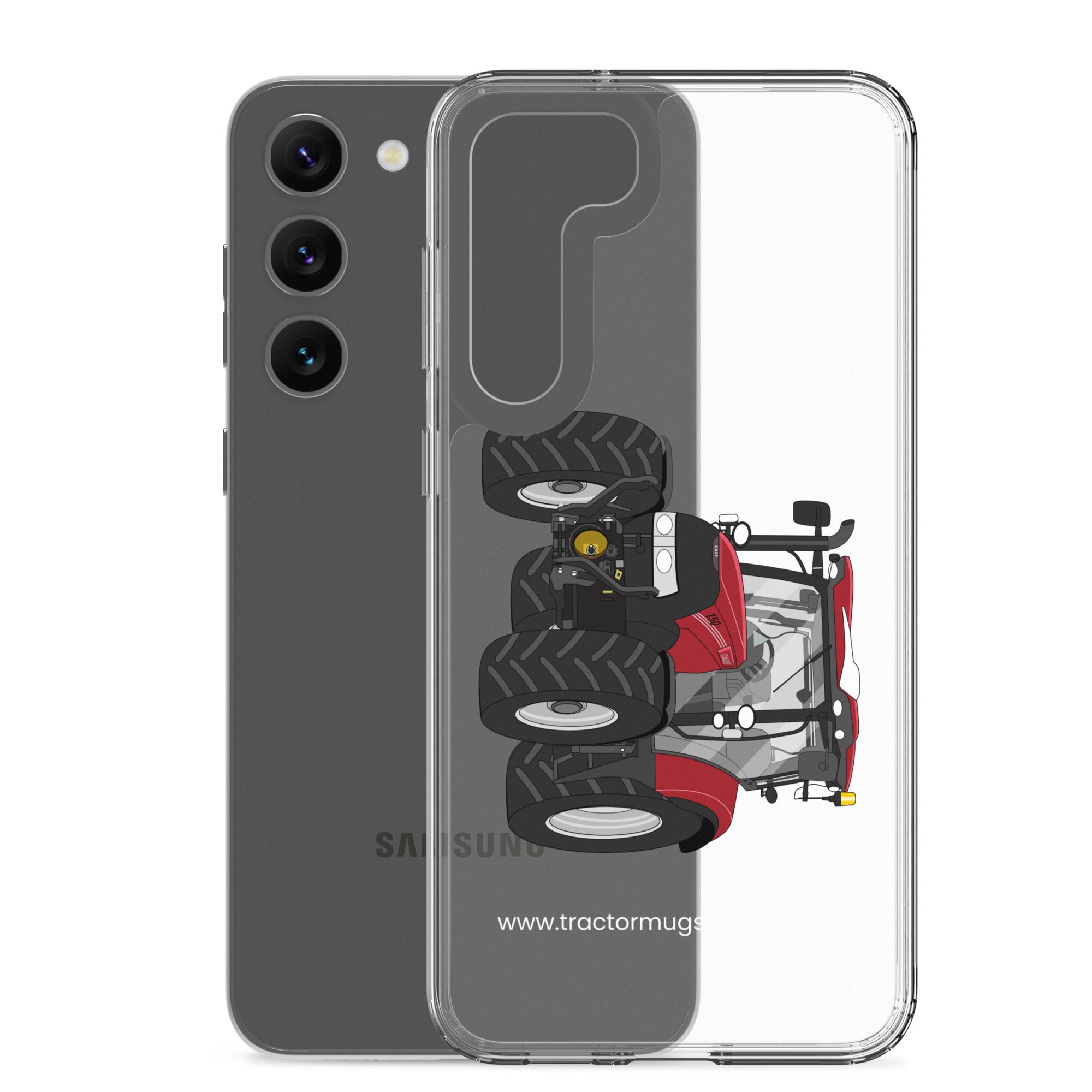 IH Clear Case for Samsung® Case IH Maxxum 150 Activedrive 8 | Clear Case for Samsung® Quality Farmers Merch