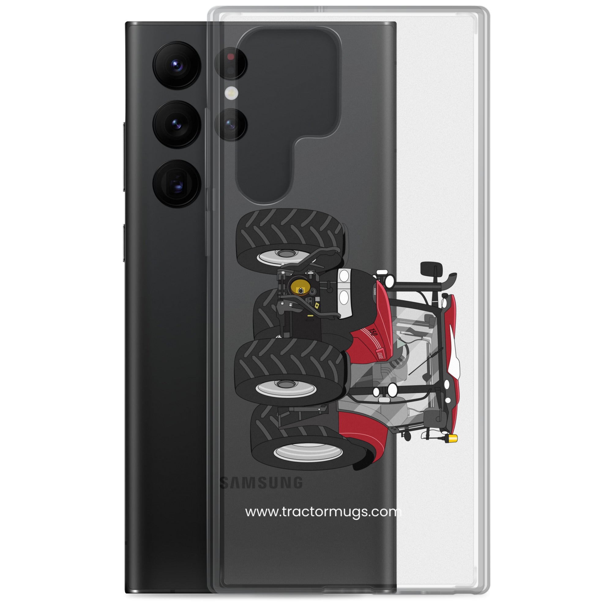 IH Clear Case for Samsung® Case IH Maxxum 150 Activedrive 8 | Clear Case for Samsung® Quality Farmers Merch