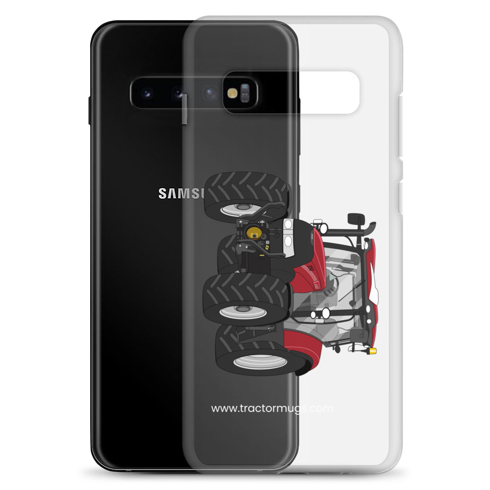 IH Clear Case for Samsung® Case IH Maxxum 150 Activedrive 8 | Clear Case for Samsung® Quality Farmers Merch