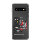 IH Clear Case for Samsung® Samsung Galaxy S10 Case IH Maxxum 145 | Clear Case for Samsung® Quality Farmers Merch