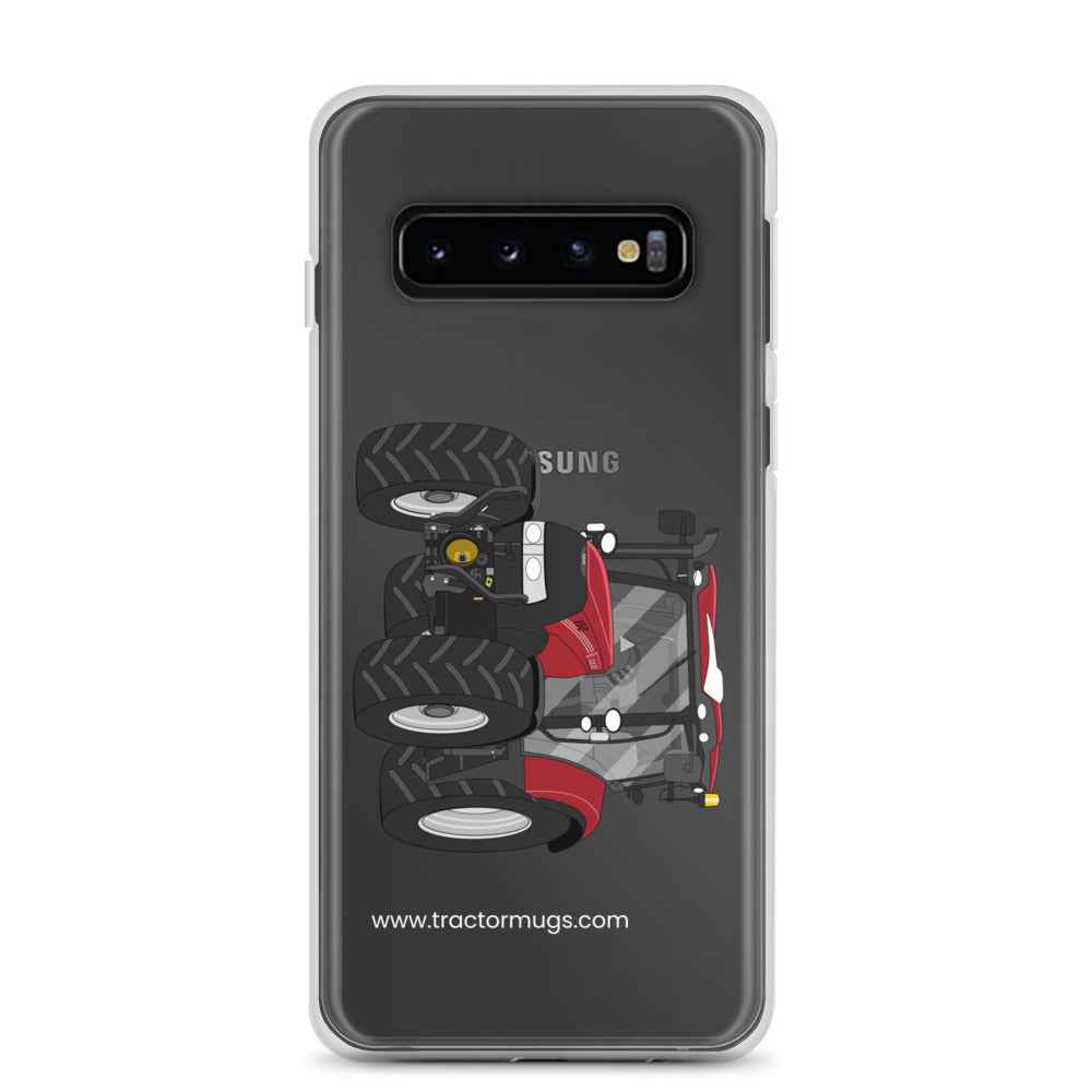 IH Clear Case for Samsung® Samsung Galaxy S10 Case IH Maxxum 150 Activedrive 8 | Clear Case for Samsung® Quality Farmers Merch