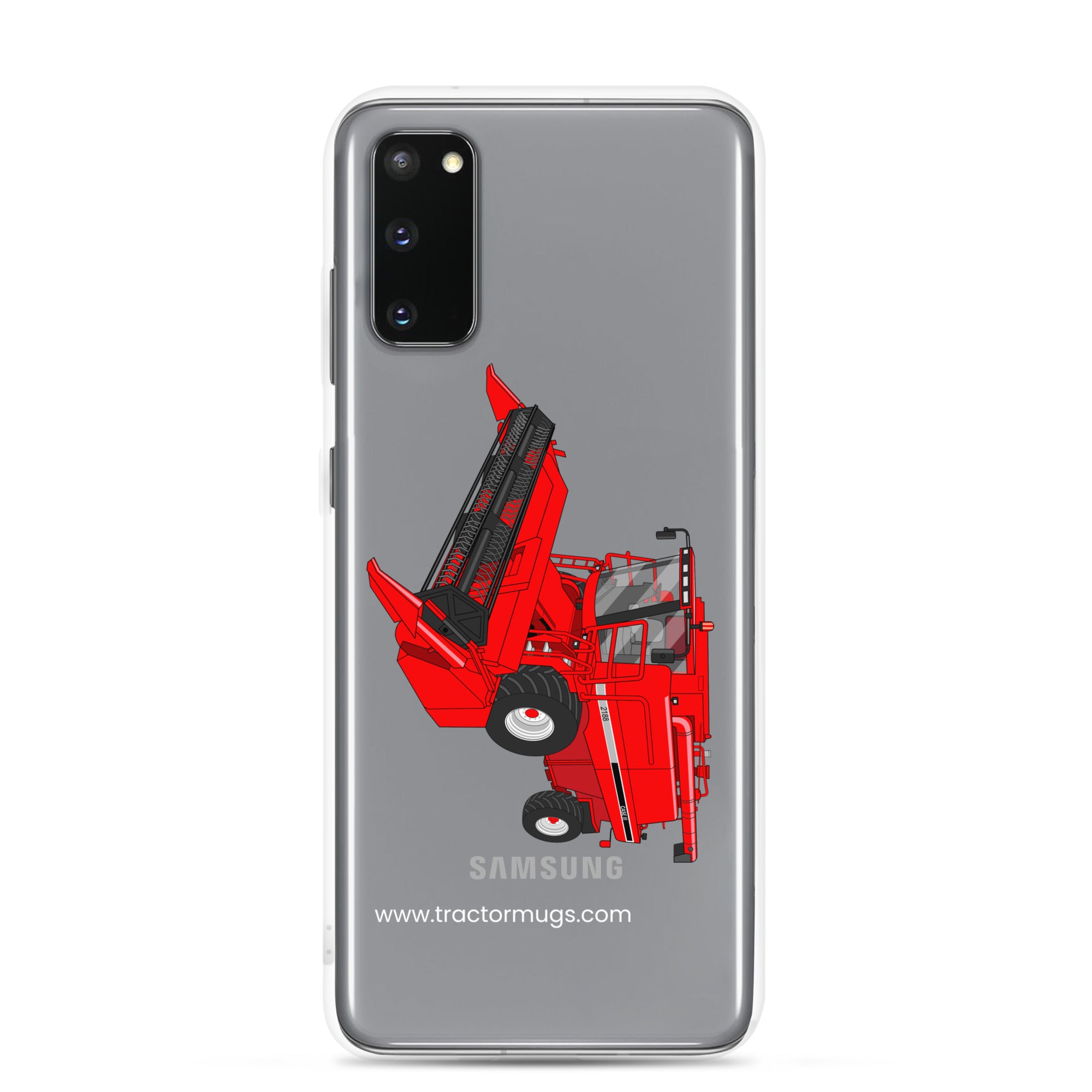 IH Clear Case for Samsung® Samsung Galaxy S20 Case IH Axial Flow 2188 Harvester | Clear Case for Samsung® Quality Farmers Merch