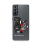 IH Clear Case for Samsung® Samsung Galaxy S21 Case IH Maxxum 150 Activedrive 8 | Clear Case for Samsung® Quality Farmers Merch