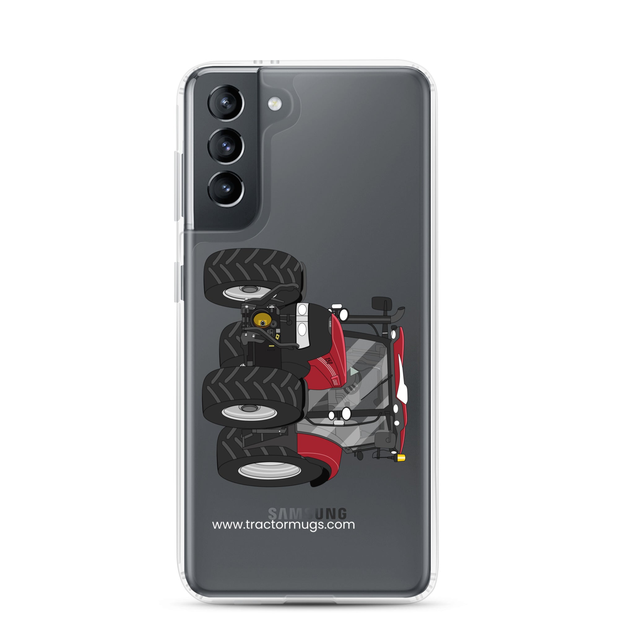 IH Clear Case for Samsung® Samsung Galaxy S21 Case IH Maxxum 150 Activedrive 8 | Clear Case for Samsung® Quality Farmers Merch