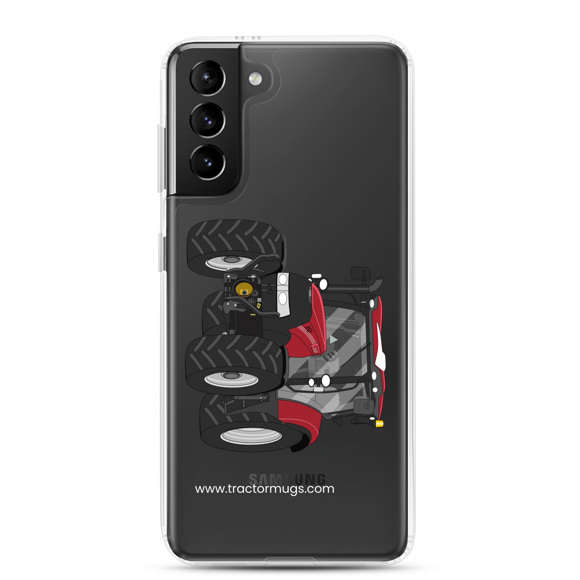 IH Clear Case for Samsung® Samsung Galaxy S21 Plus Case IH Maxxum 150 Activedrive 8 | Clear Case for Samsung® Quality Farmers Merch