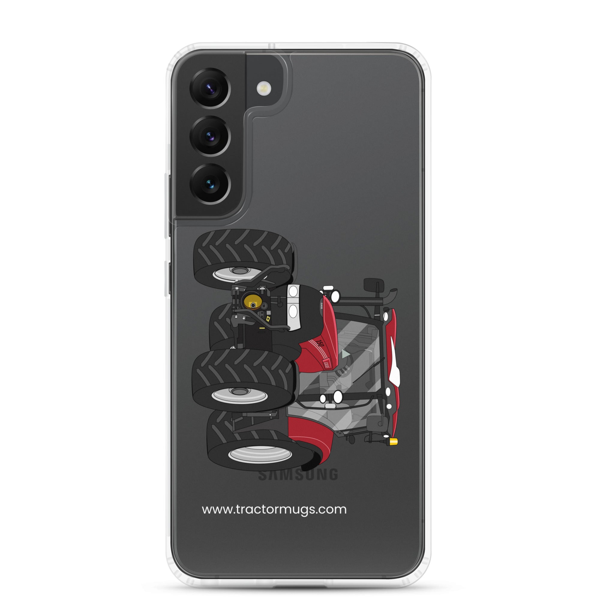 IH Clear Case for Samsung® Samsung Galaxy S22 Plus Case IH Maxxum 150 Activedrive 8 | Clear Case for Samsung® Quality Farmers Merch