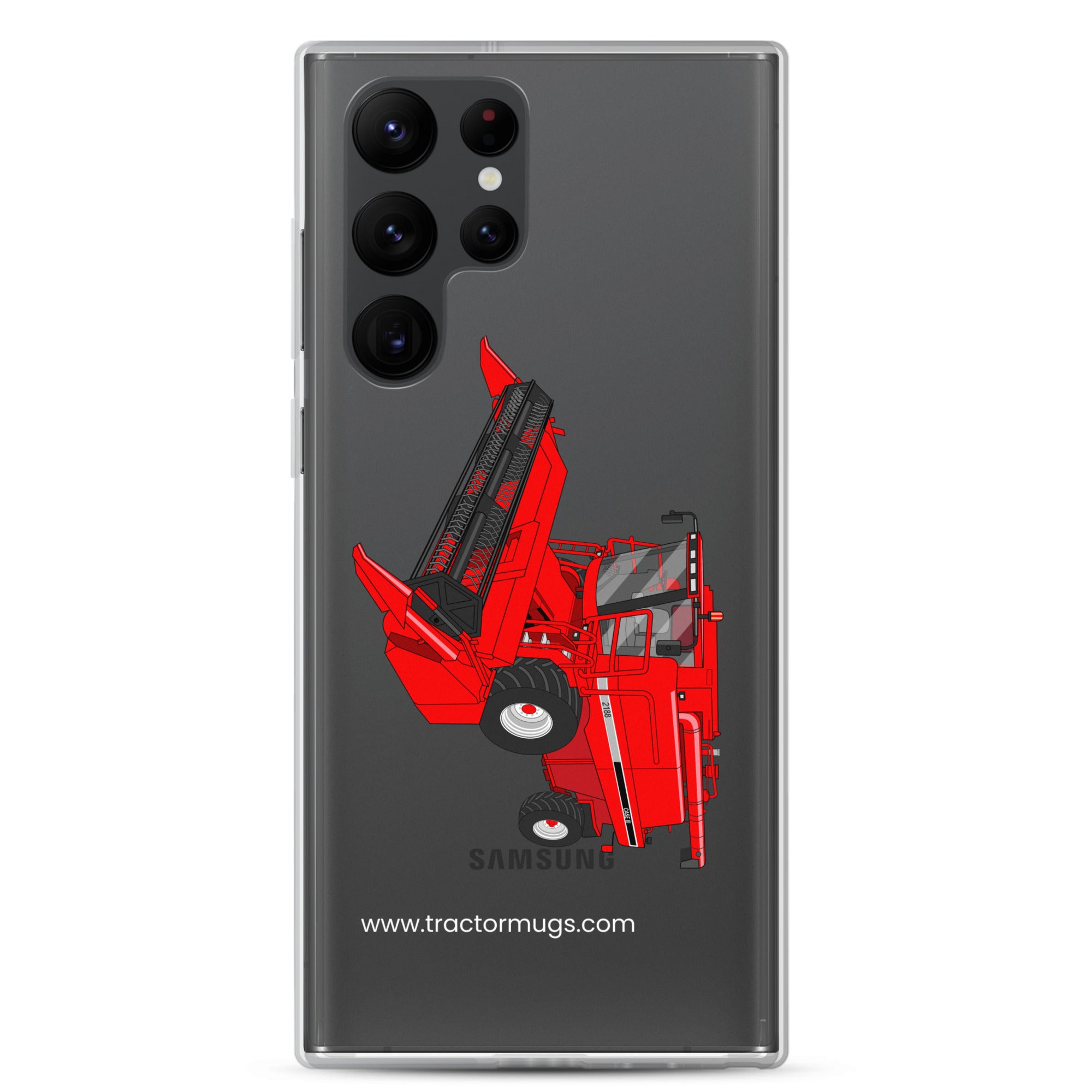IH Clear Case for Samsung® Samsung Galaxy S22 Ultra Case IH Axial Flow 2188 Harvester | Clear Case for Samsung® Quality Farmers Merch