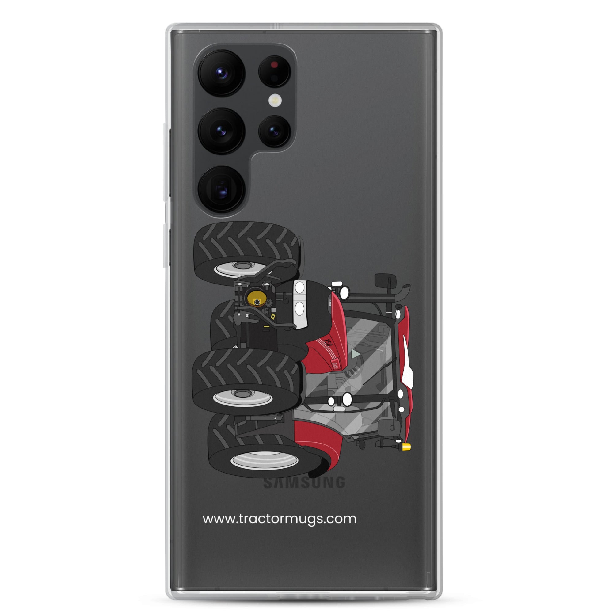 IH Clear Case for Samsung® Samsung Galaxy S22 Ultra Case IH Maxxum 150 Activedrive 8 | Clear Case for Samsung® Quality Farmers Merch