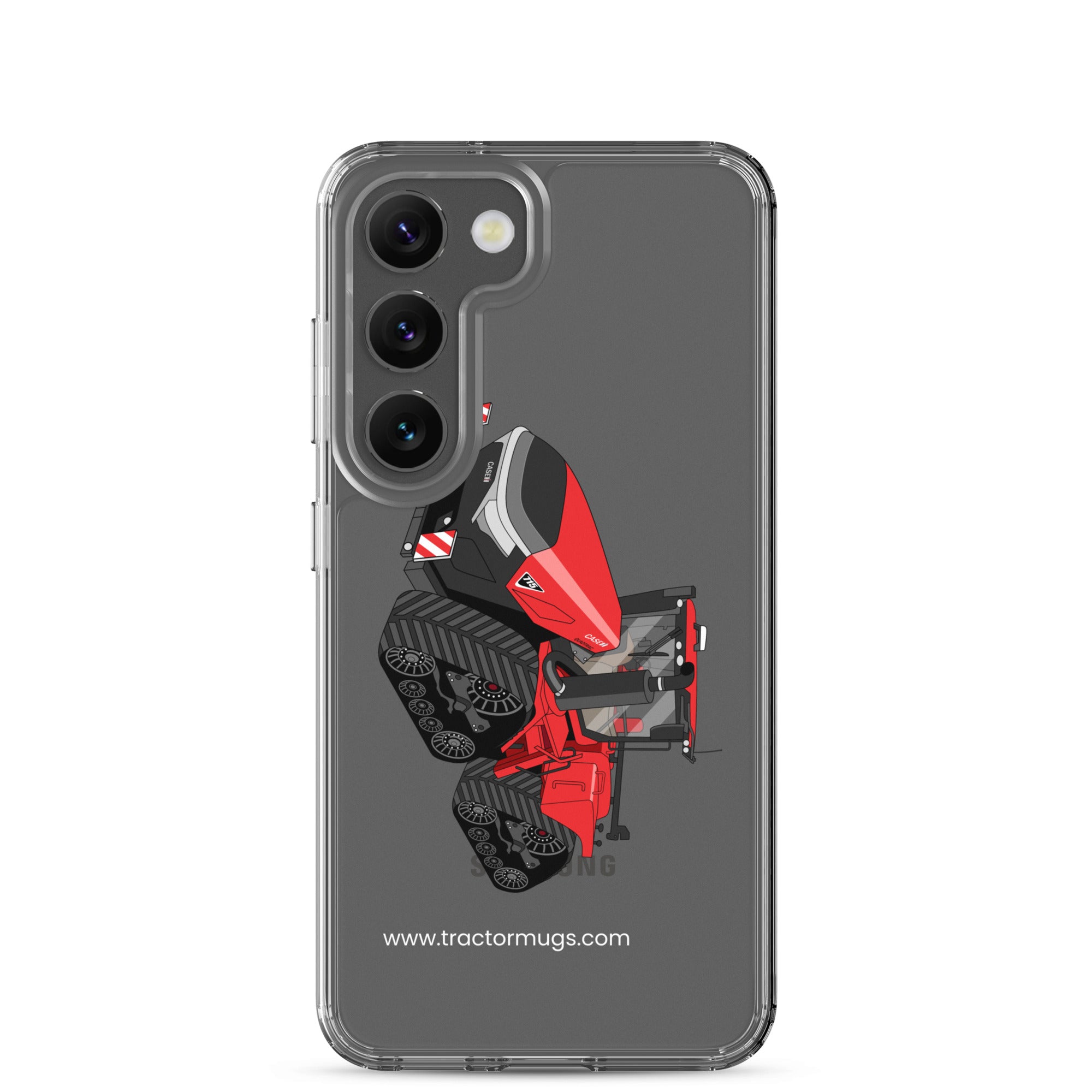 IH Clear Case for Samsung® Samsung Galaxy S23 Case IH Quadtrac 715 | Clear Case for Samsung® Quality Farmers Merch