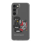 IH Clear Case for Samsung® Samsung Galaxy S23 Plus Case IH Maxxum 145 | Clear Case for Samsung® Quality Farmers Merch