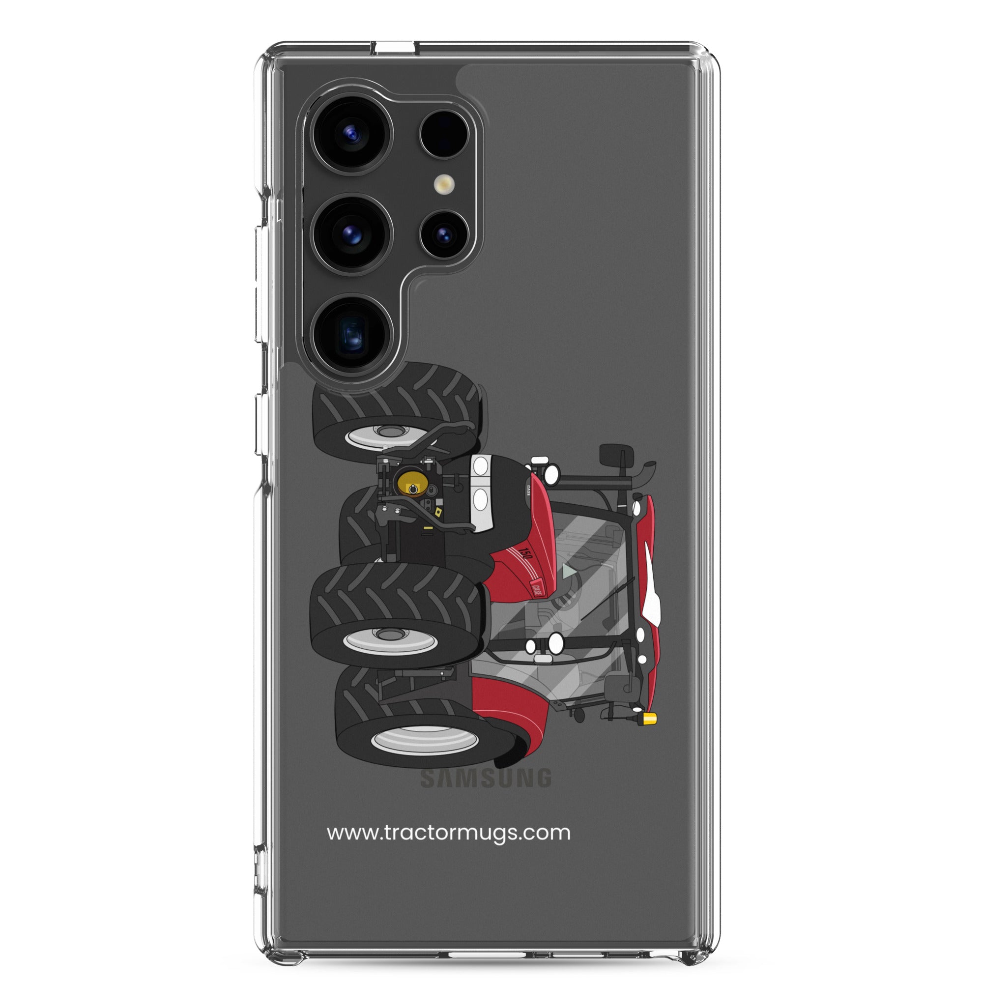 IH Clear Case for Samsung® Samsung Galaxy S24 Ultra Case IH Maxxum 150 Activedrive 8 | Clear Case for Samsung® Quality Farmers Merch