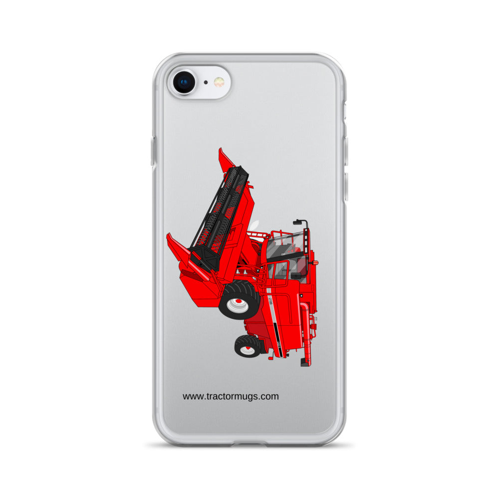 IH iPhone SE Case IH Axial Flow 2188 Harvester | Clear Case for iPhone® Quality Farmers Merch