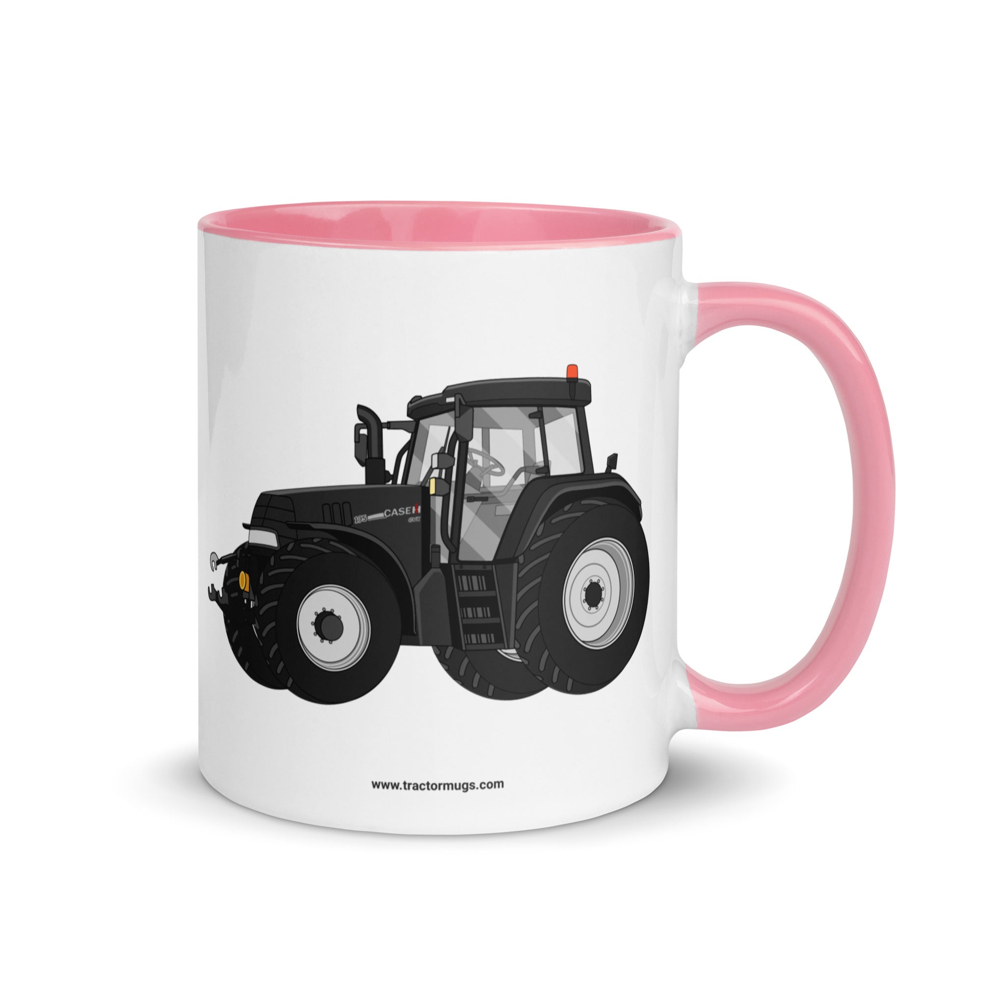 IH Pink / 11 oz Case IH 195 CVX Black | Mug with Color Inside Quality Farmers Merch