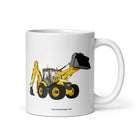 JCB 11 oz JCB 5CX Backhoe | White glossy mug Quality Farmers Merch