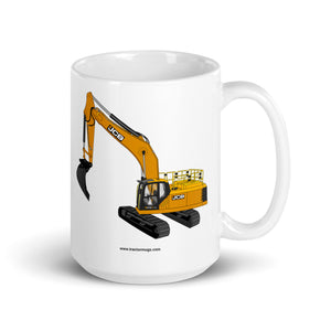 JCB 15 oz JCB 370 LC | White glossy mug Quality Farmers Merch