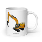 JCB 20 oz JCB 370 LC | White glossy mug Quality Farmers Merch