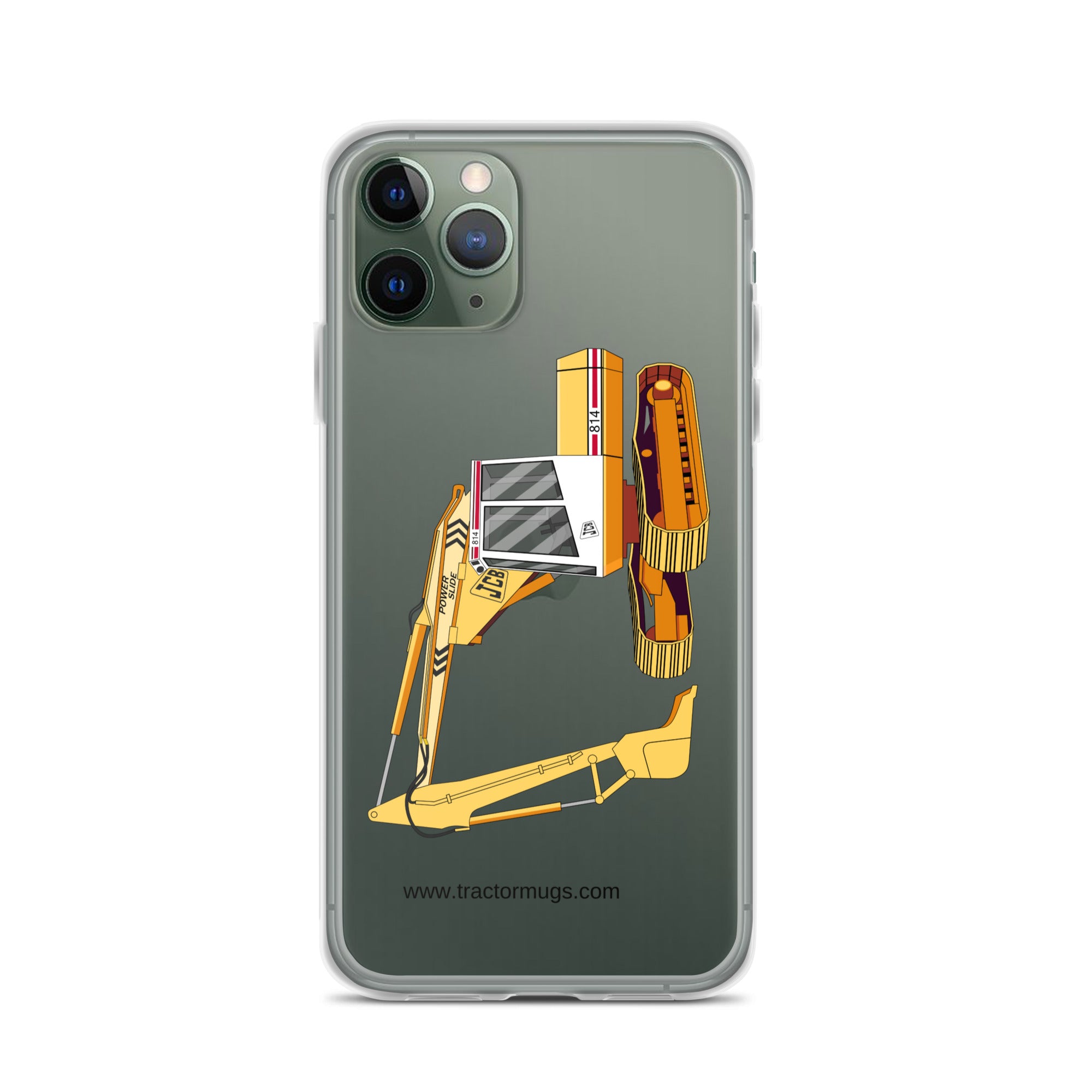 JCB Clear Case for iPhone® iPhone 11 Pro JCB 814 Super | Clear Case for iPhone® Quality Farmers Merch