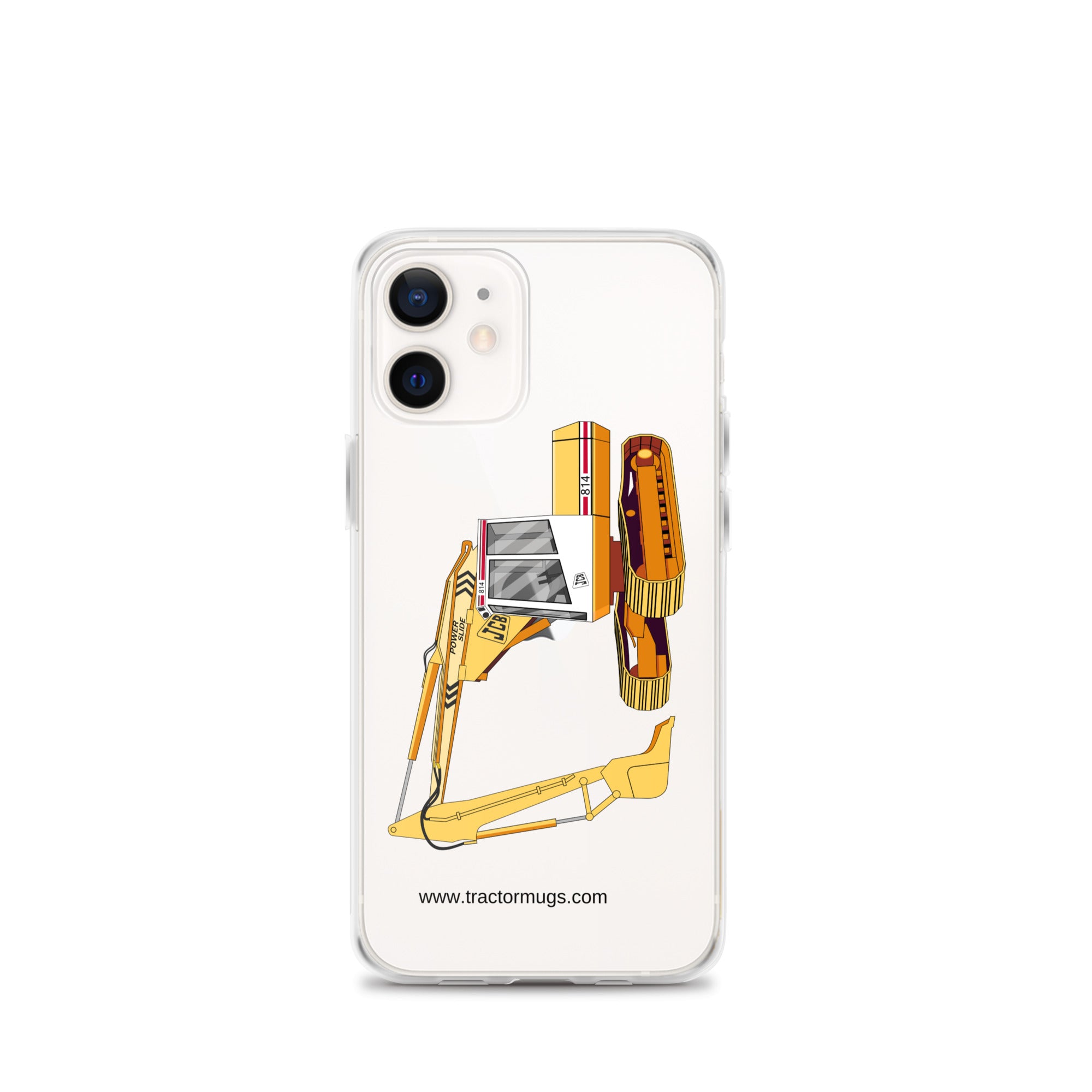 JCB Clear Case for iPhone® iPhone 12 mini JCB 814 Super | Clear Case for iPhone® Quality Farmers Merch