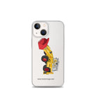 JCB Clear Case for iPhone® iPhone 13 mini JCB 4D Backhoe | Clear Case for iPhone® Quality Farmers Merch