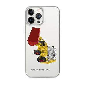 JCB Clear Case for iPhone® iPhone 13 Pro Max JCB 3CX White Cabin 2WD | Clear Case for iPhone® Quality Farmers Merch