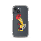 JCB Clear Case for iPhone® iPhone 15 JCB 4D Backhoe | Clear Case for iPhone® Quality Farmers Merch