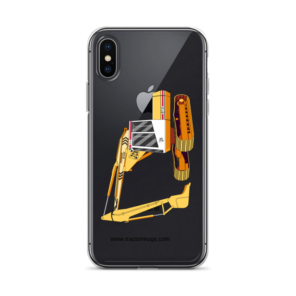 JCB Clear Case for iPhone® iPhone X/XS JCB 814 Super | Clear Case for iPhone® Quality Farmers Merch