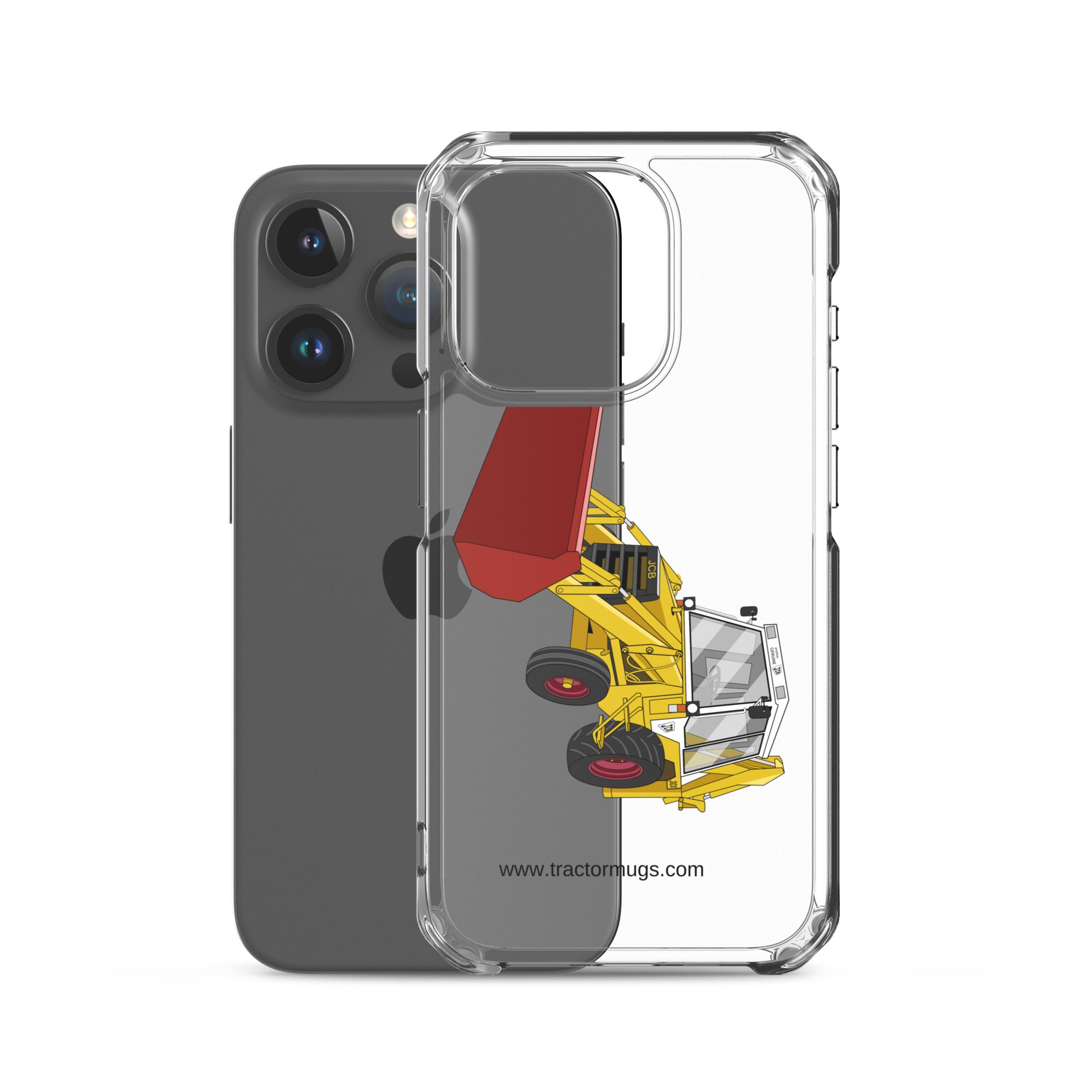 JCB Clear Case for iPhone® JCB 3CX White Cabin 2WD | Clear Case for iPhone® Quality Farmers Merch
