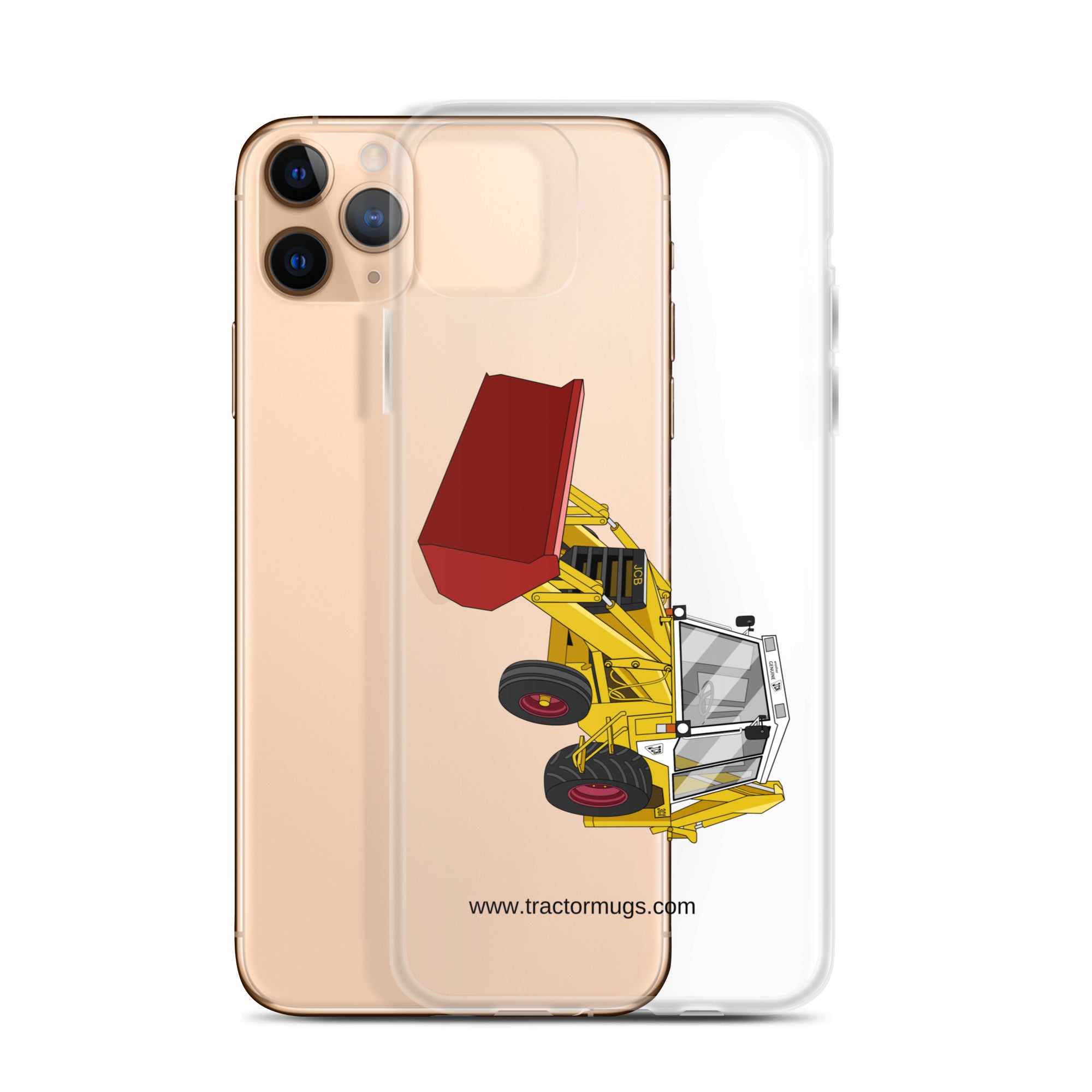 JCB Clear Case for iPhone® JCB 3CX White Cabin 2WD | Clear Case for iPhone® Quality Farmers Merch
