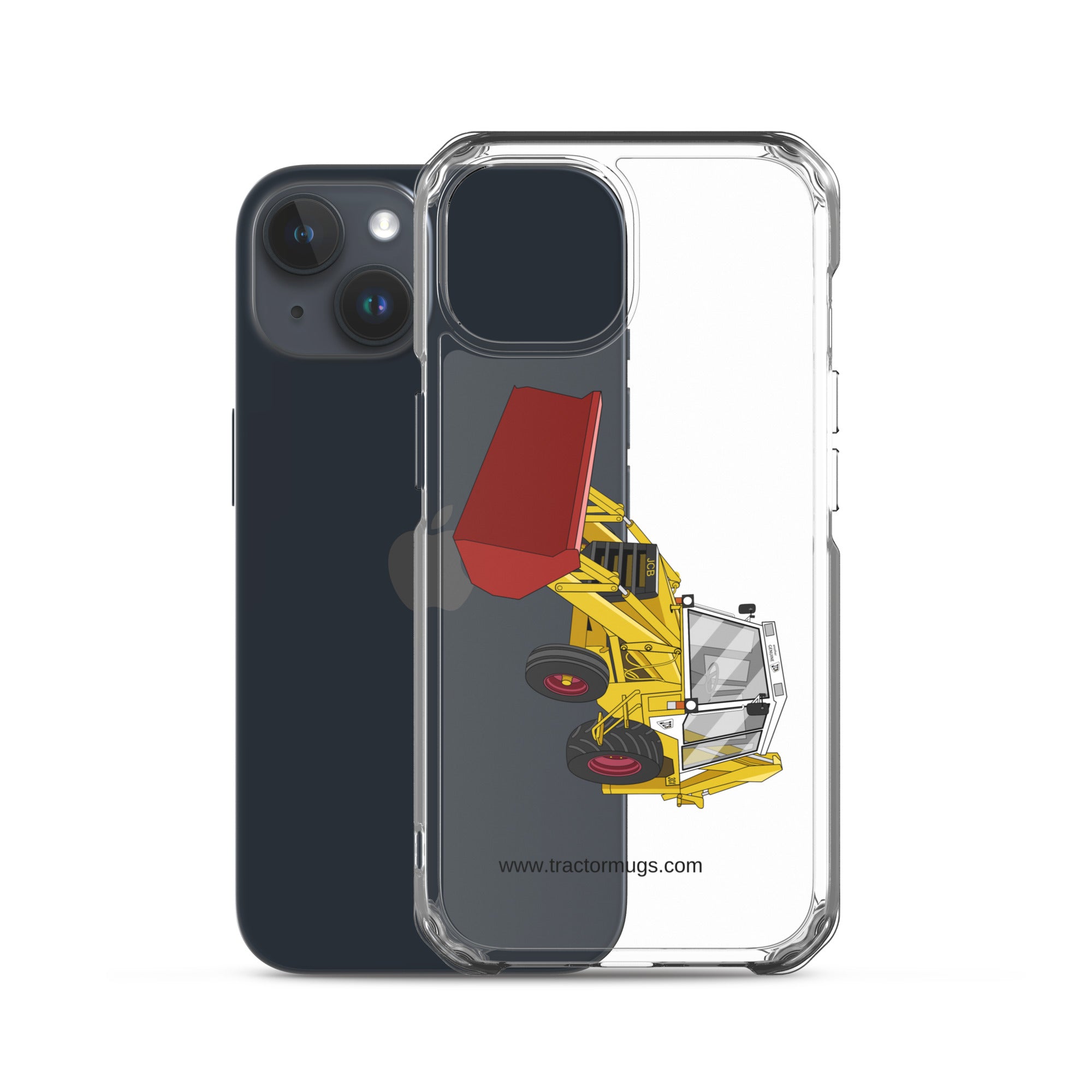 JCB Clear Case for iPhone® JCB 3CX White Cabin 2WD | Clear Case for iPhone® Quality Farmers Merch