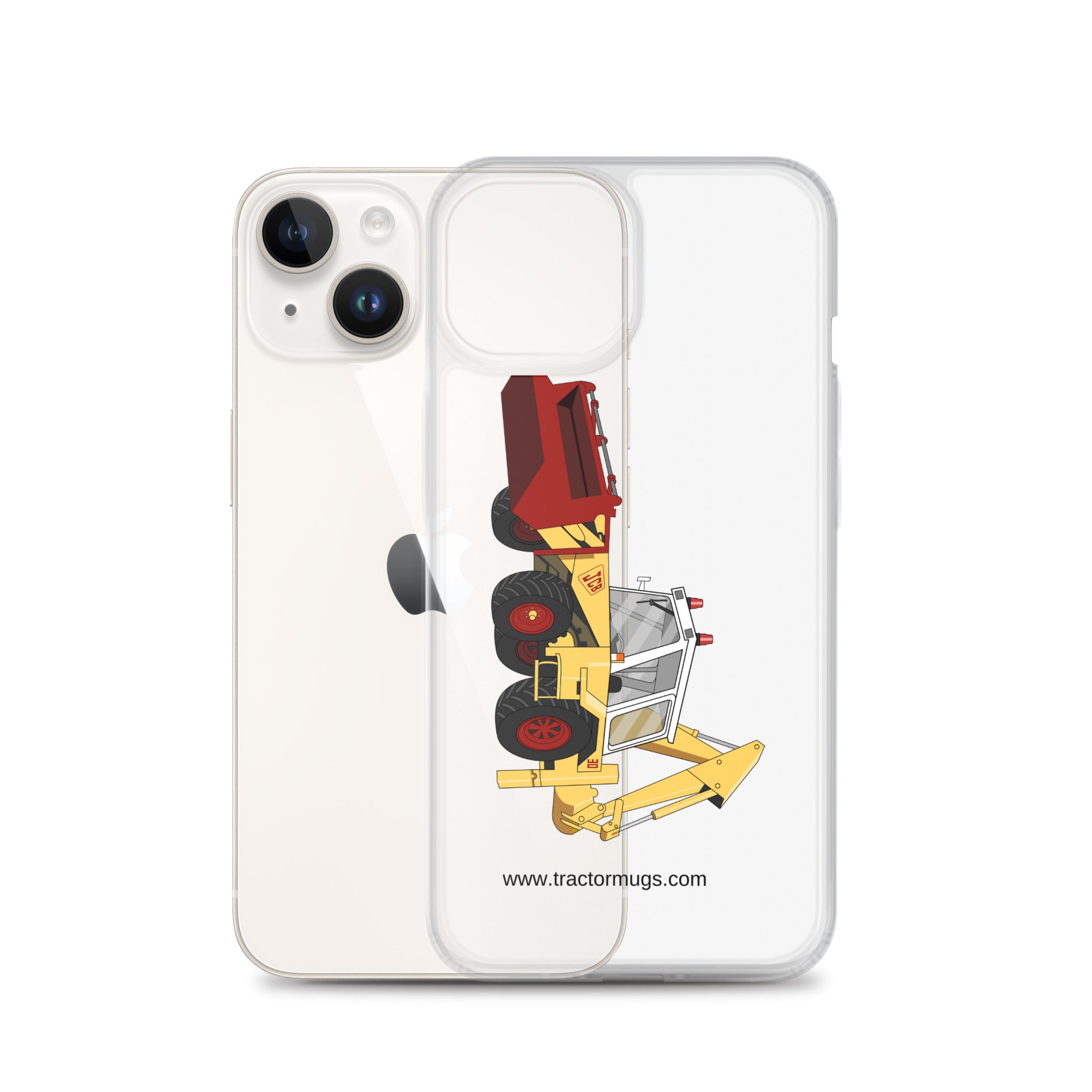 JCB Clear Case for iPhone® JCB 3D (1975) | Clear Case for iPhone® Quality Farmers Merch