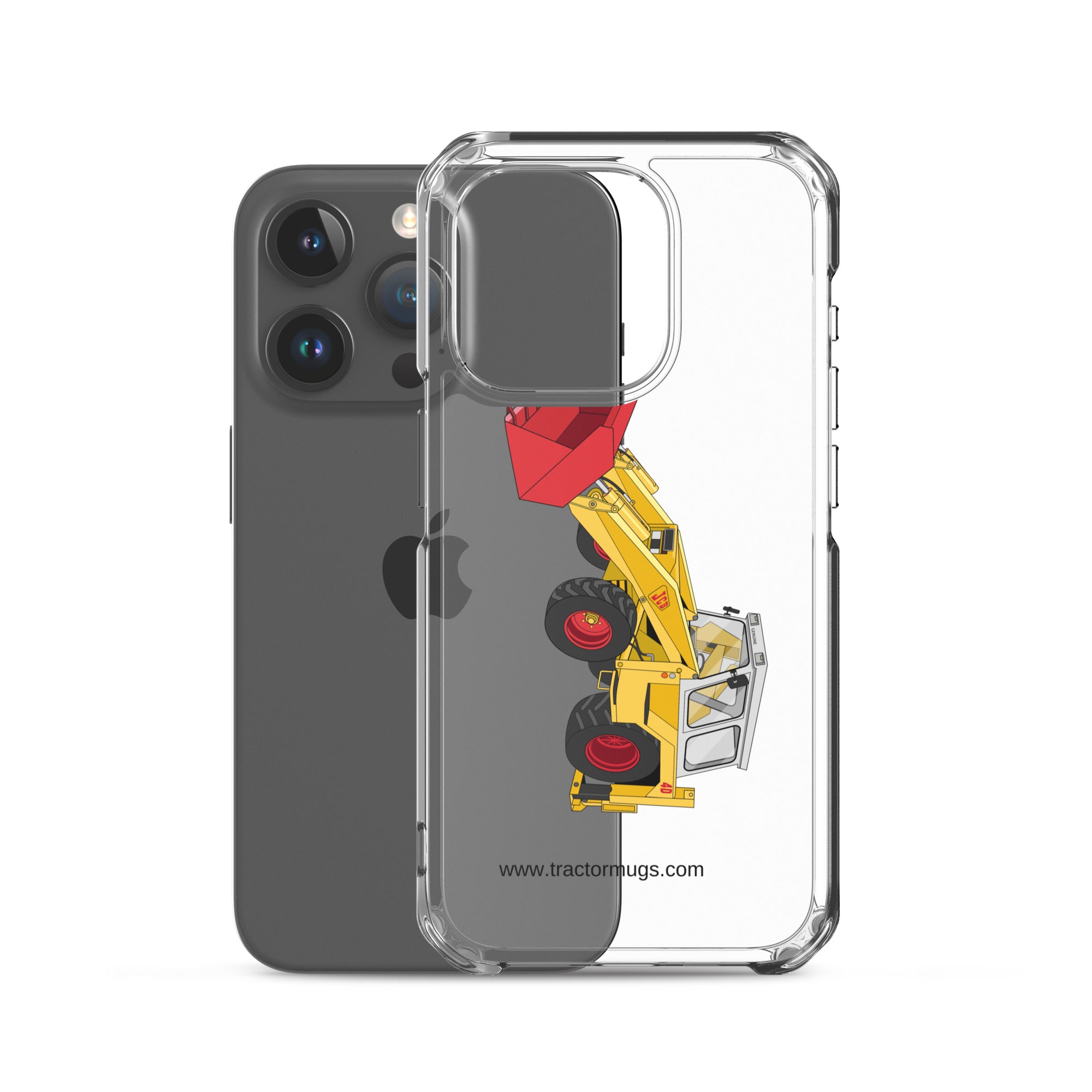 JCB Clear Case for iPhone® JCB 4D Backhoe | Clear Case for iPhone® Quality Farmers Merch