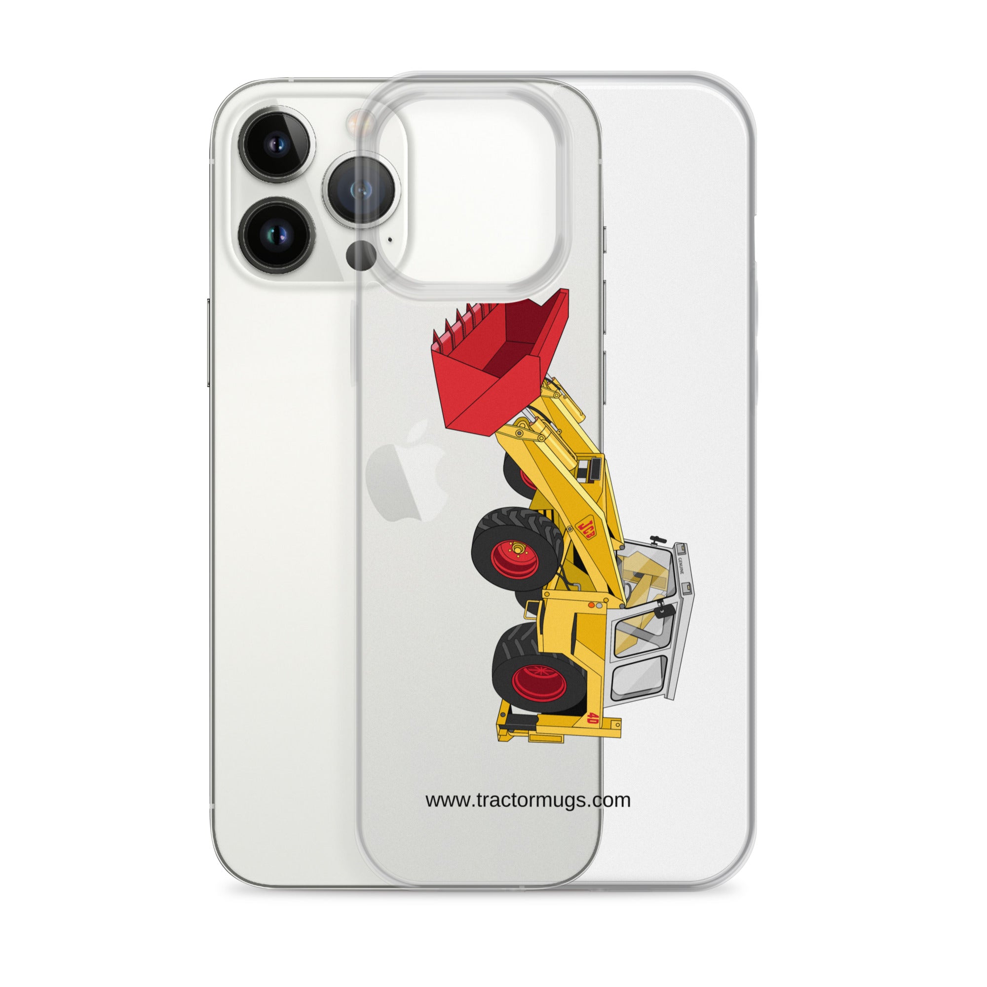 JCB Clear Case for iPhone® JCB 4D Backhoe | Clear Case for iPhone® Quality Farmers Merch