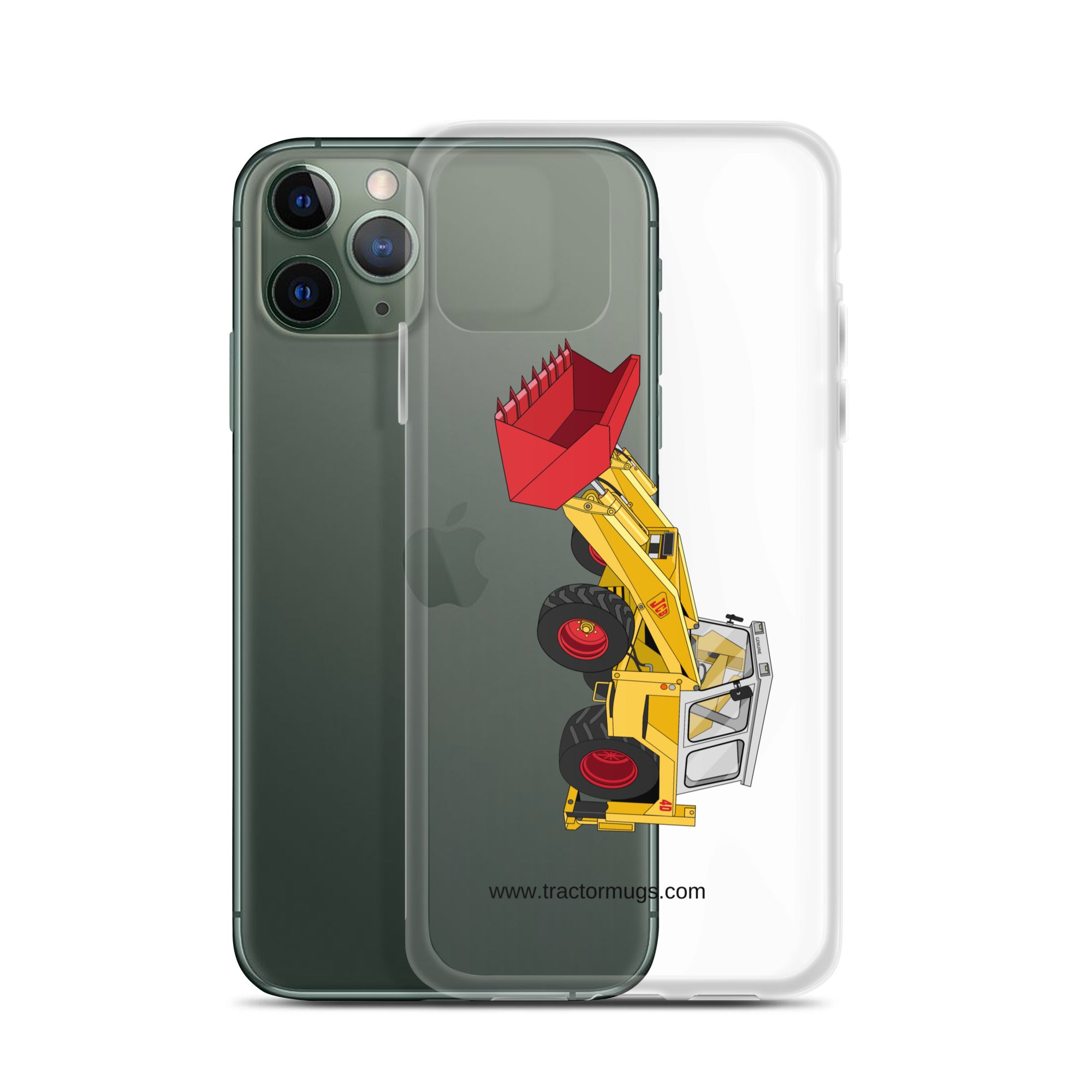 JCB Clear Case for iPhone® JCB 4D Backhoe | Clear Case for iPhone® Quality Farmers Merch