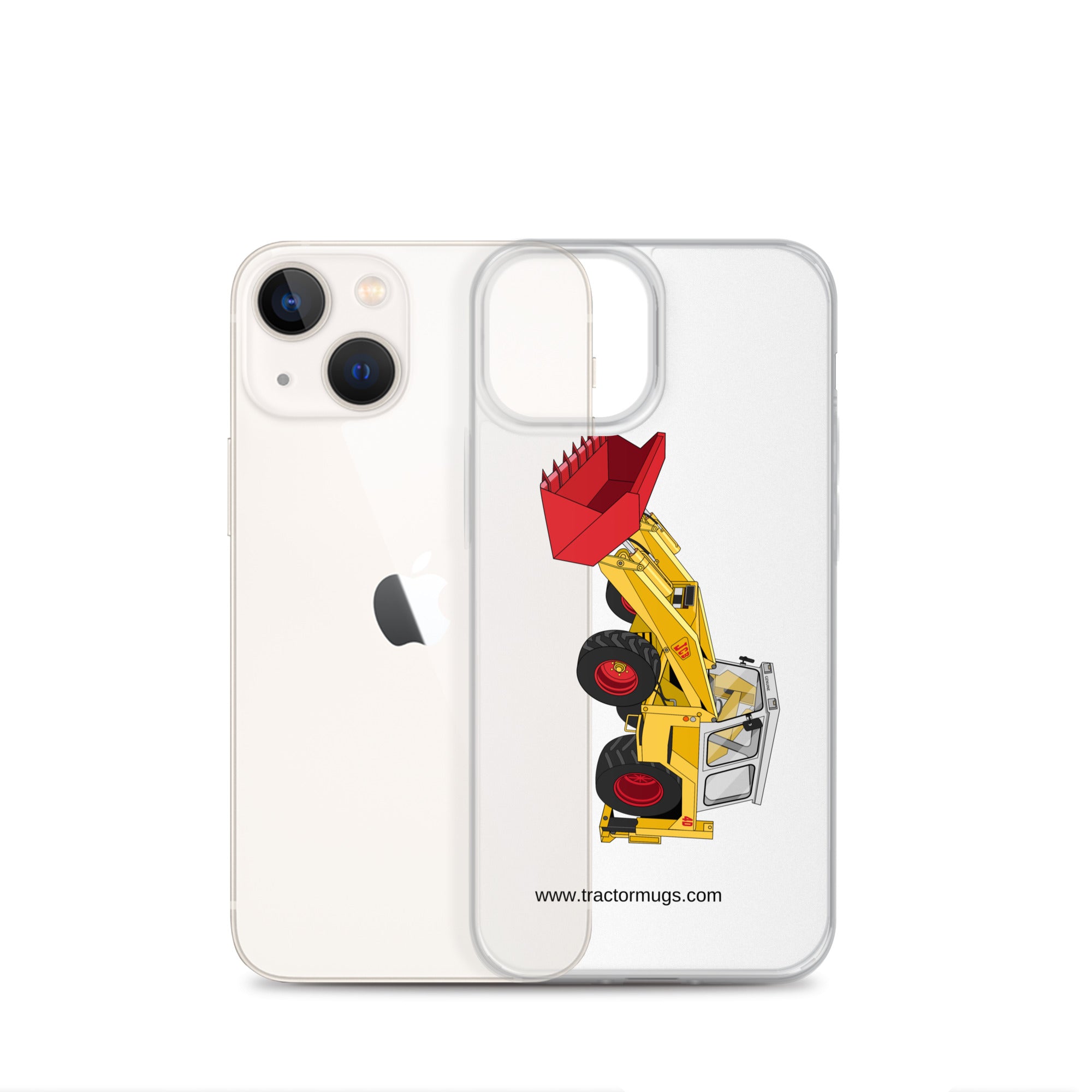 JCB Clear Case for iPhone® JCB 4D Backhoe | Clear Case for iPhone® Quality Farmers Merch