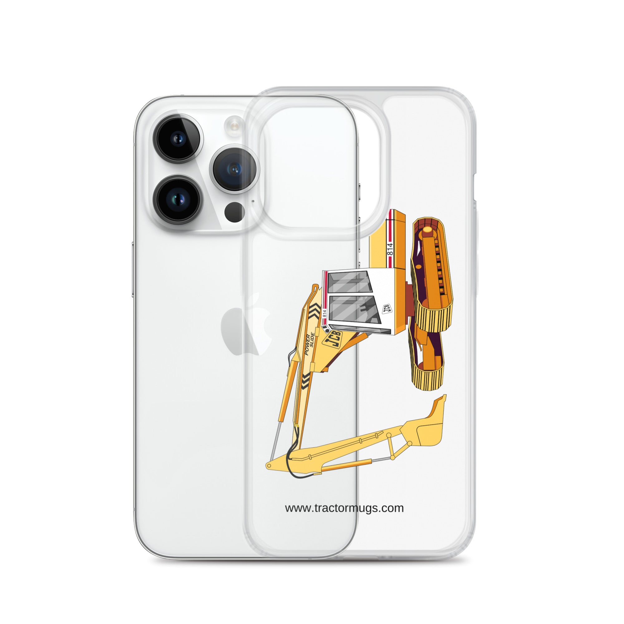JCB Clear Case for iPhone® JCB 814 Super | Clear Case for iPhone® Quality Farmers Merch