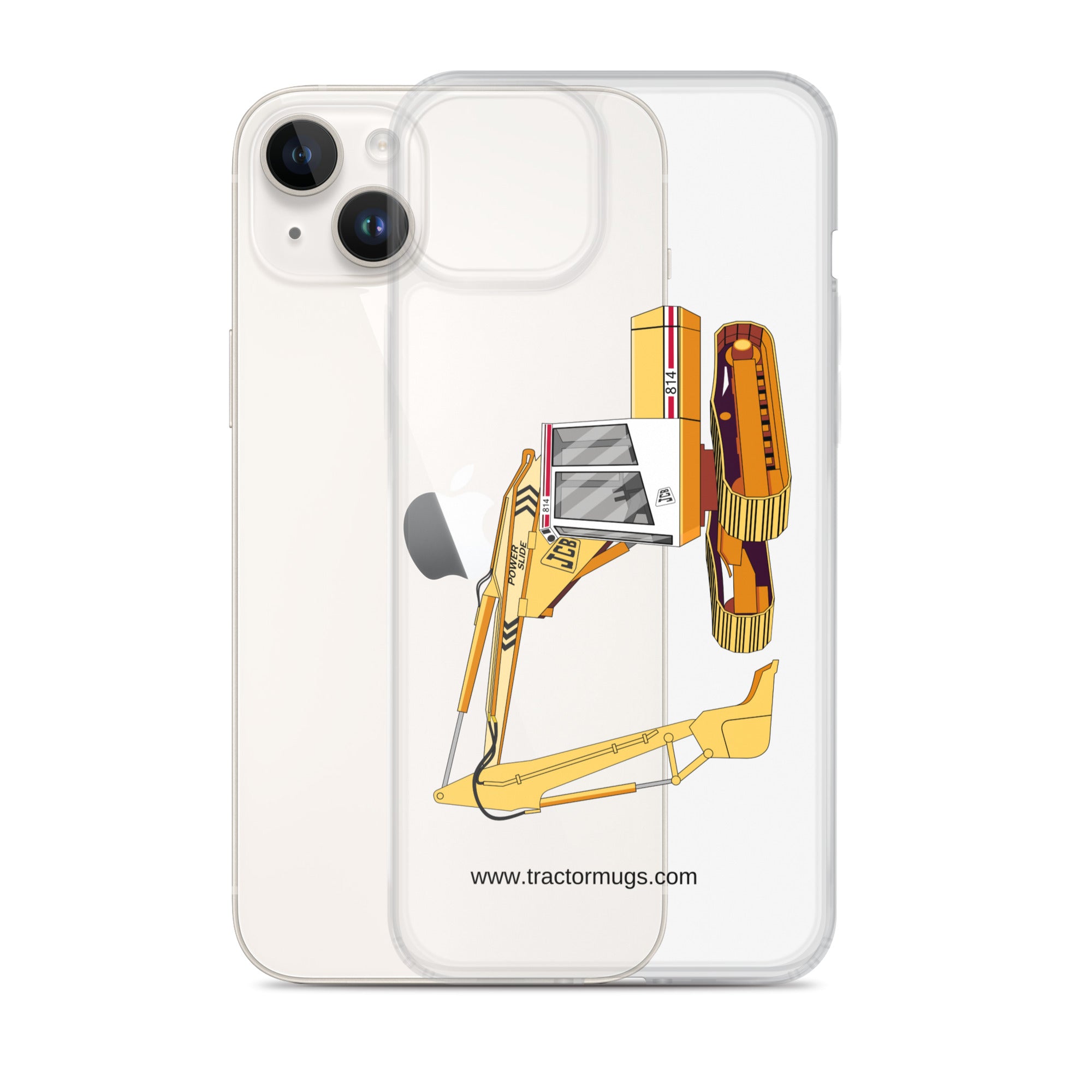 JCB Clear Case for iPhone® JCB 814 Super | Clear Case for iPhone® Quality Farmers Merch