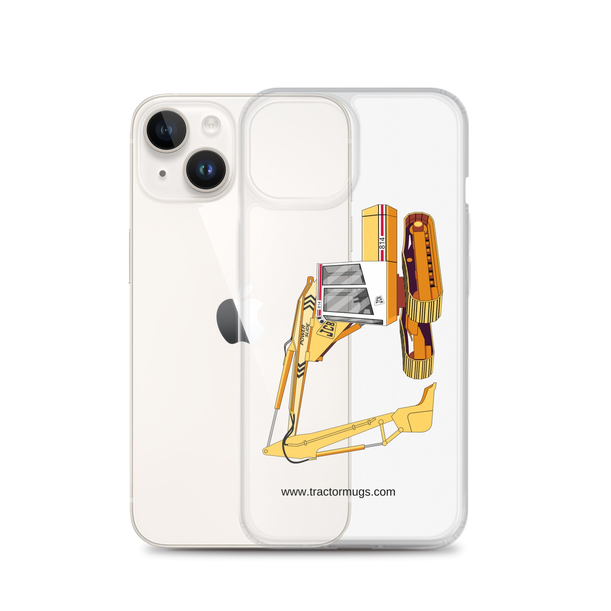 JCB Clear Case for iPhone® JCB 814 Super | Clear Case for iPhone® Quality Farmers Merch