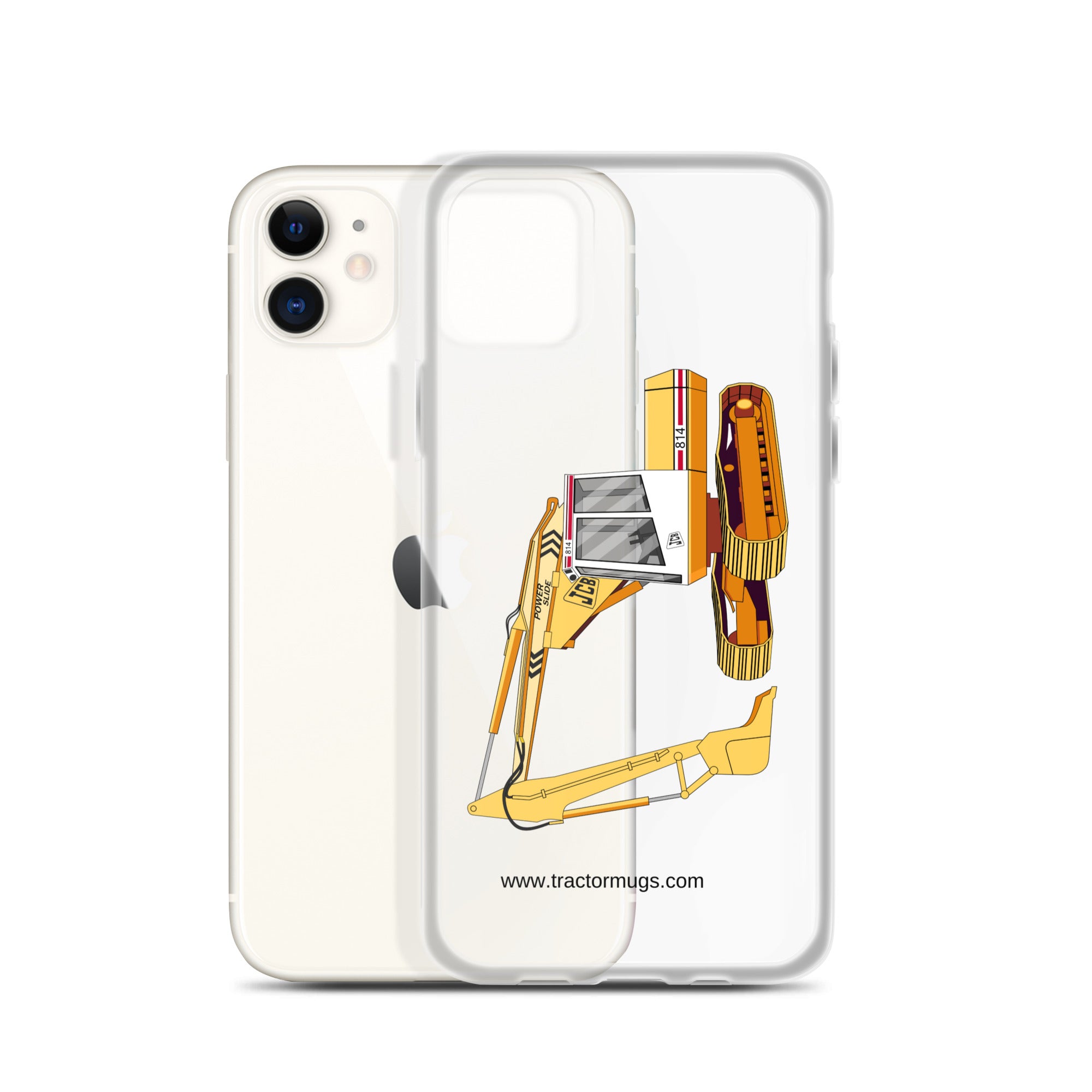 JCB Clear Case for iPhone® JCB 814 Super | Clear Case for iPhone® Quality Farmers Merch