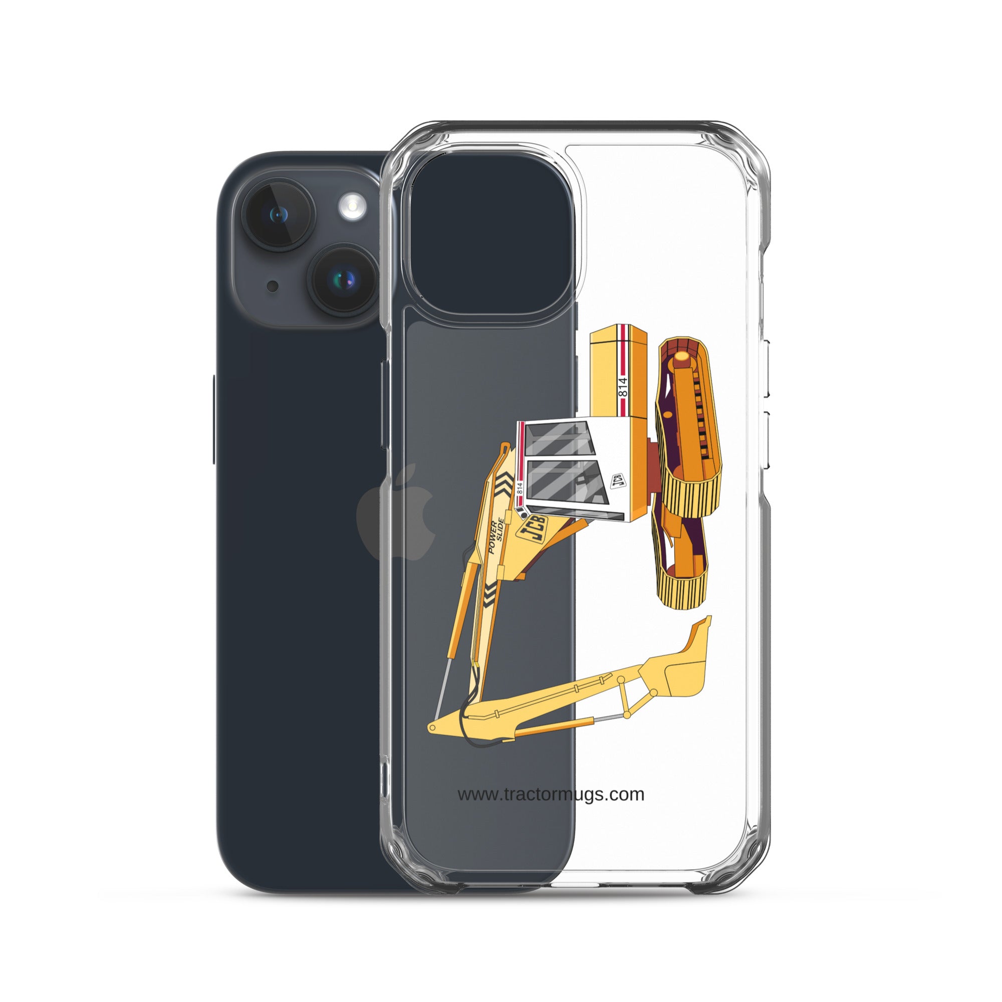 JCB Clear Case for iPhone® JCB 814 Super | Clear Case for iPhone® Quality Farmers Merch