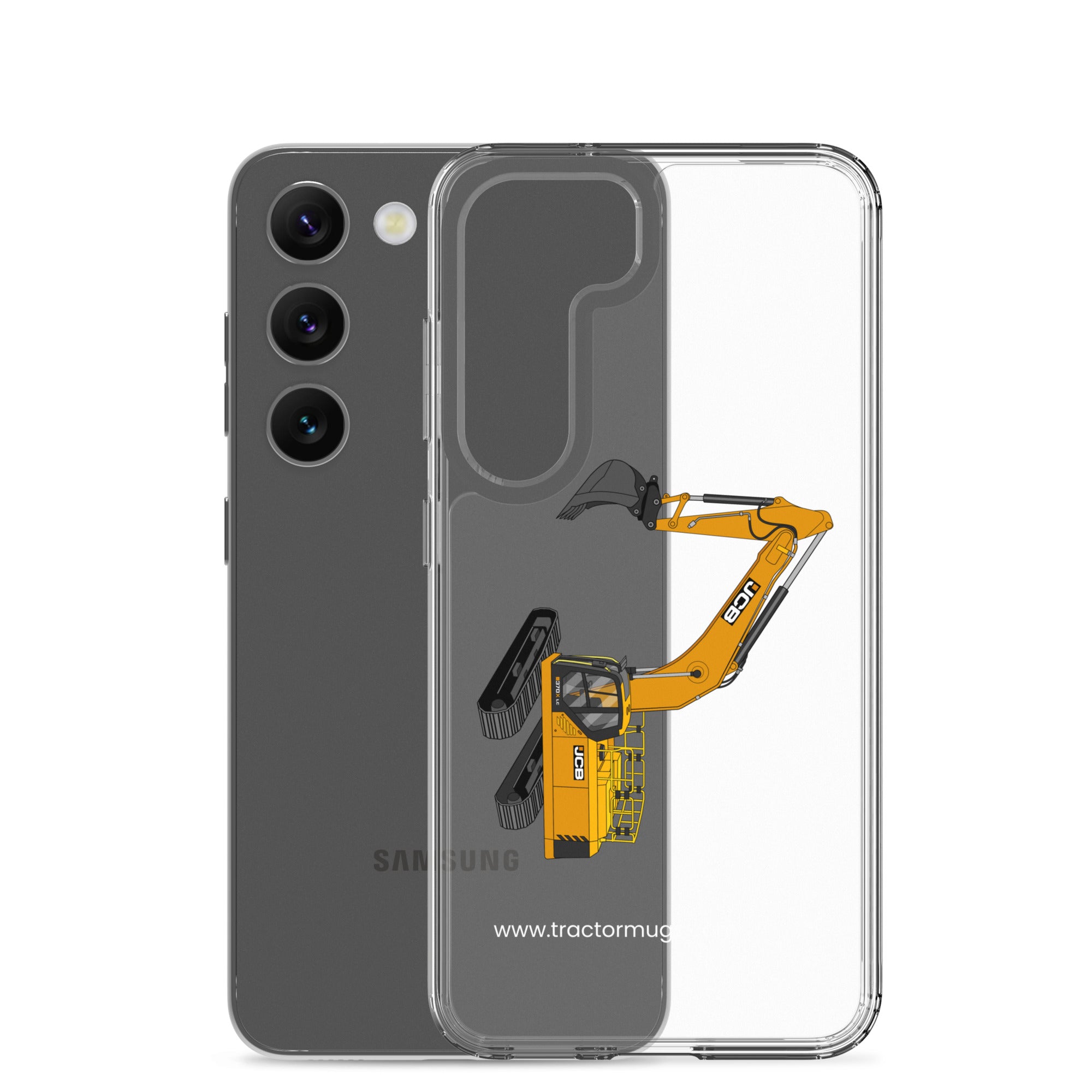 JCB Clear Case for Samsung® JCB 370 LC | Clear Case for Samsung® Quality Farmers Merch