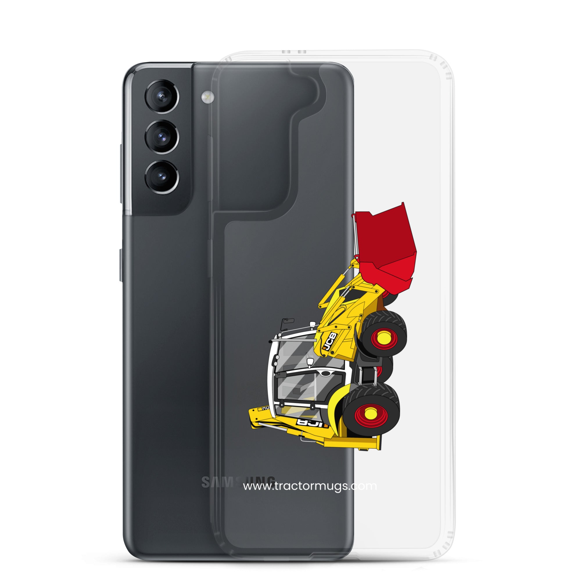 JCB Clear Case for Samsung® JCB 3CX 70th Anniversary Edition | Clear Case for Samsung® Quality Farmers Merch