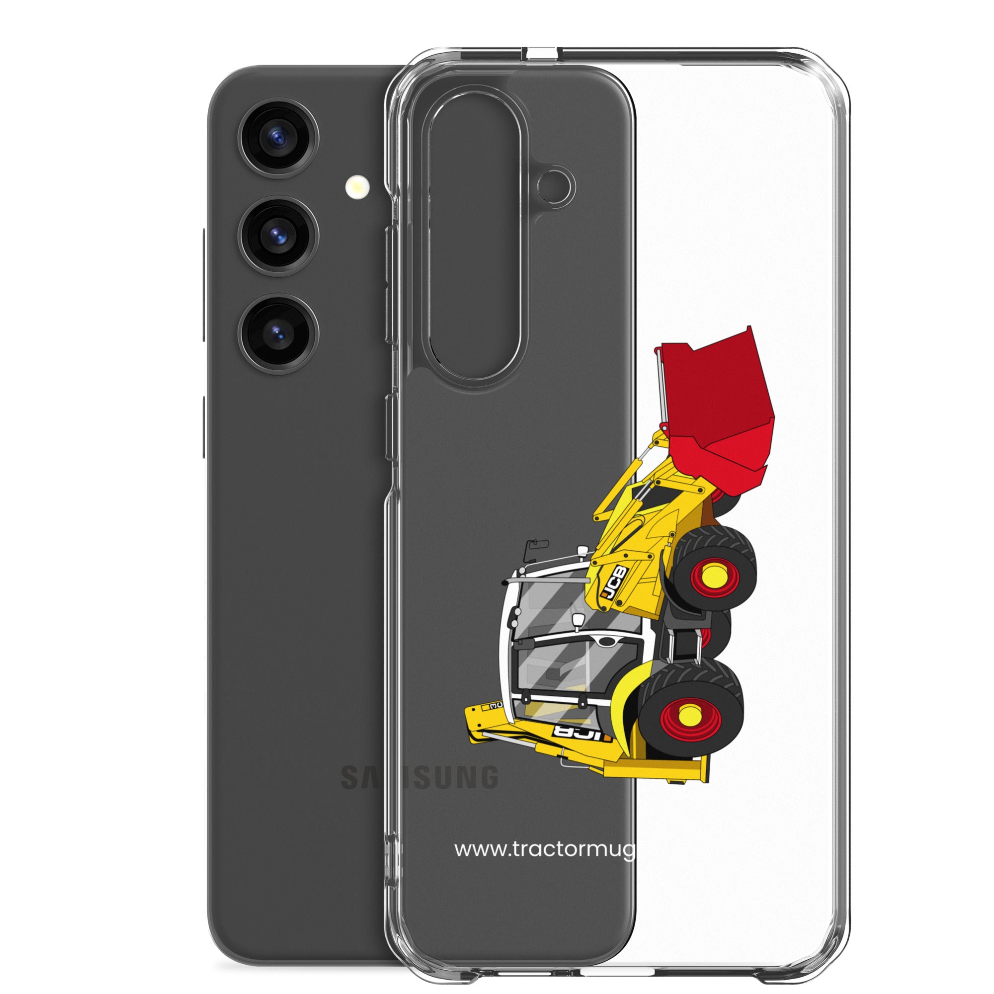 JCB Clear Case for Samsung® JCB 3CX 70th Anniversary Edition | Clear Case for Samsung® Quality Farmers Merch