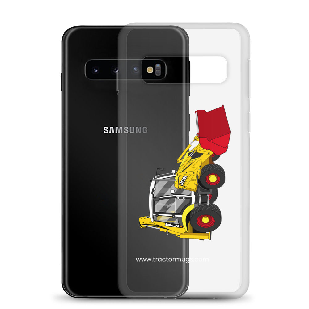 JCB Clear Case for Samsung® JCB 3CX 70th Anniversary Edition | Clear Case for Samsung® Quality Farmers Merch