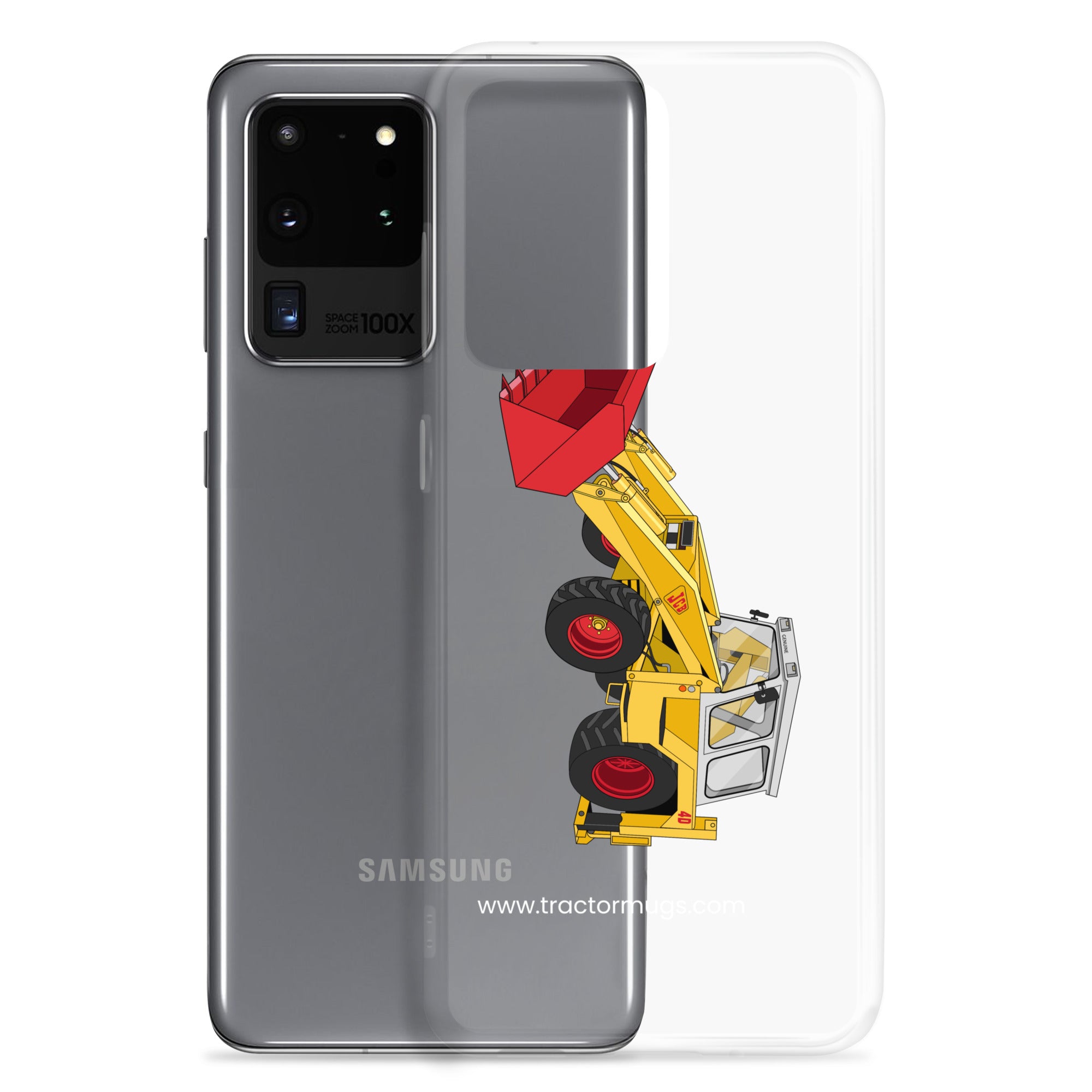 JCB Clear Case for Samsung® JCB 4D Backhoe | Clear Case for Samsung® Quality Farmers Merch