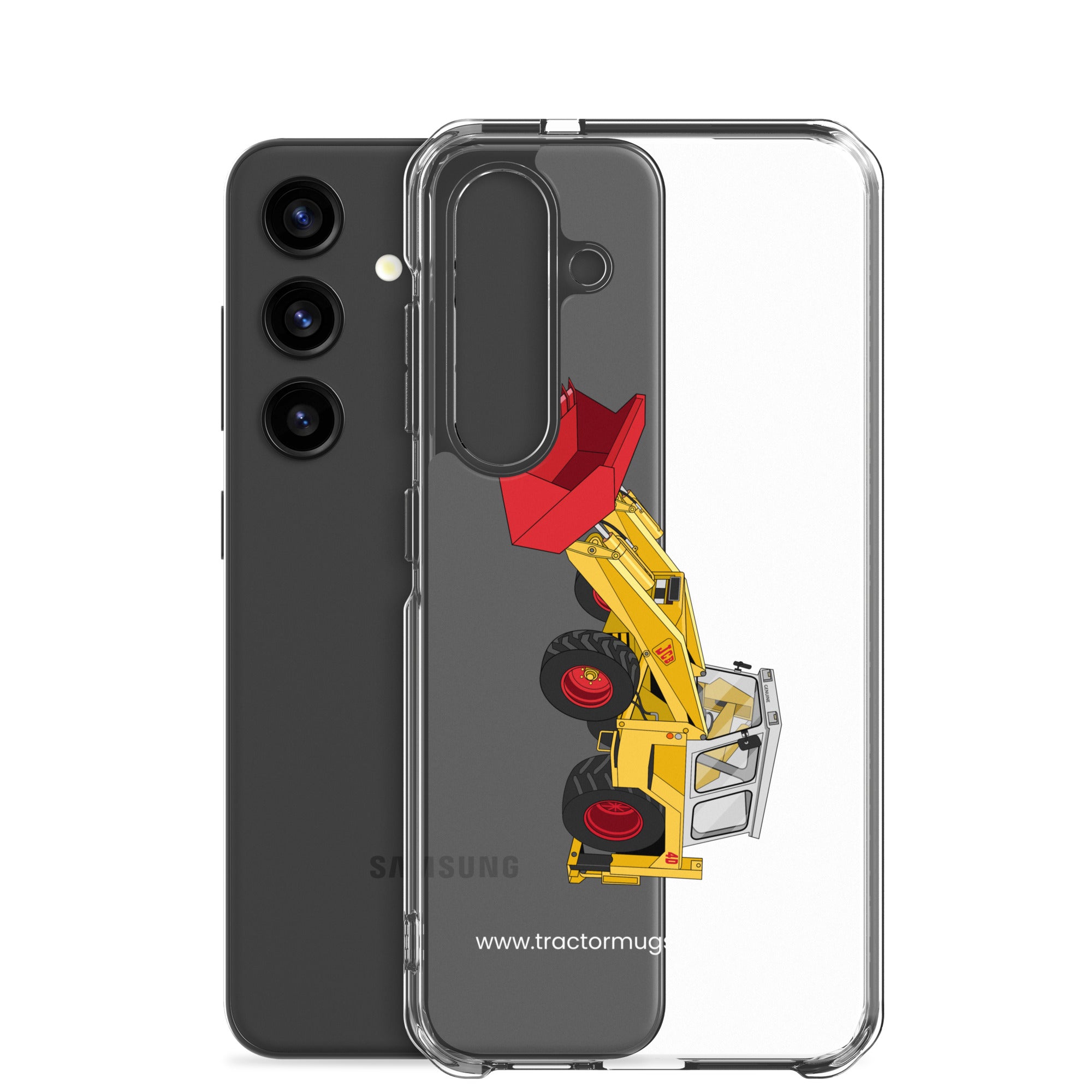 JCB Clear Case for Samsung® JCB 4D Backhoe | Clear Case for Samsung® Quality Farmers Merch