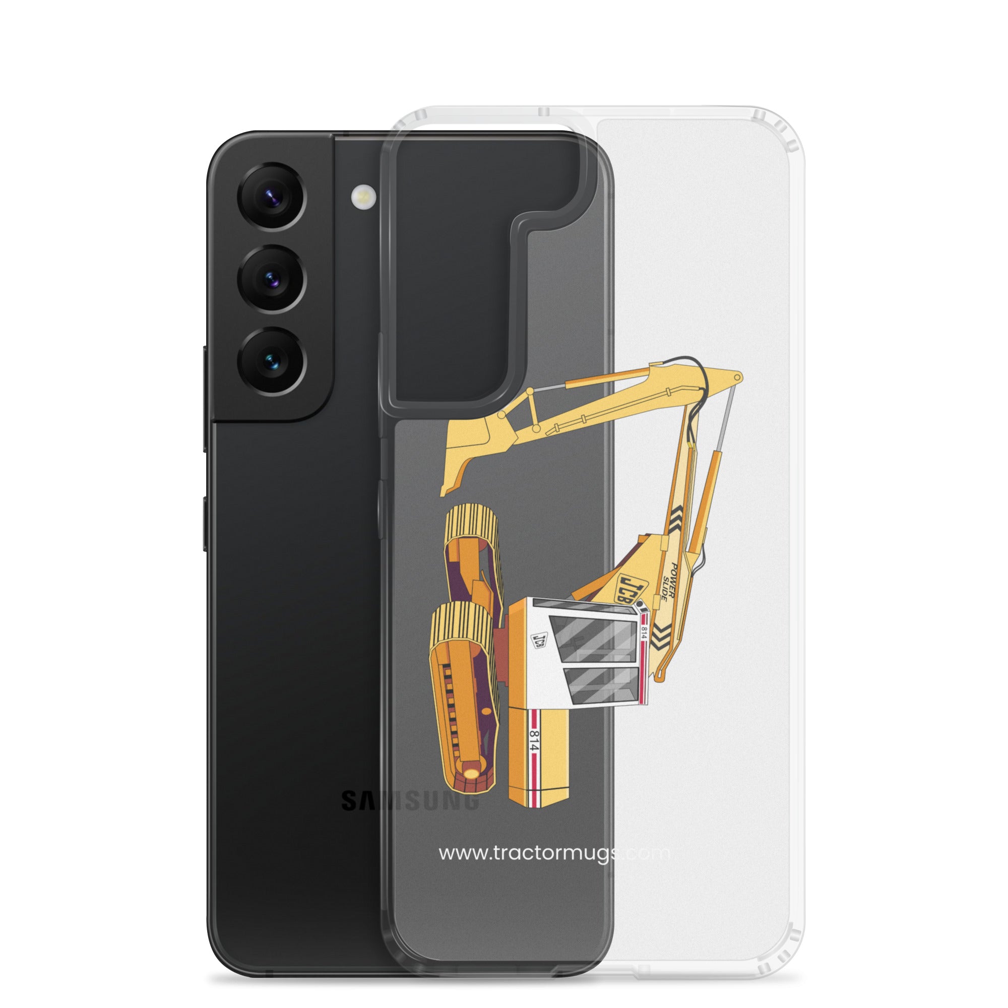 JCB Clear Case for Samsung® JCB 814 Super | Clear Case for Samsung® Quality Farmers Merch